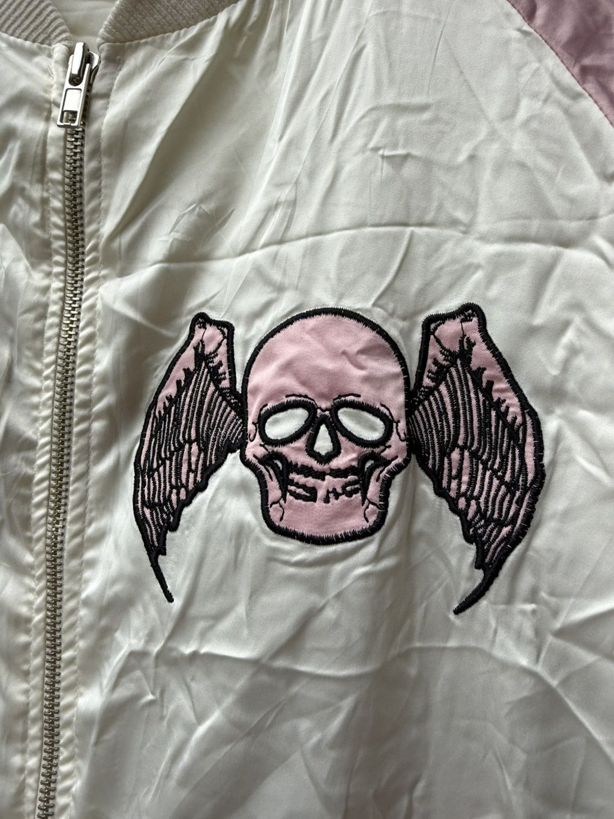 If Six Was Nine 💸BINDINGOFFER💸Lazer Heaven Skull Wings Bomber Jacket Size US M / EU 48-50 / 2 - 5 Thumbnail