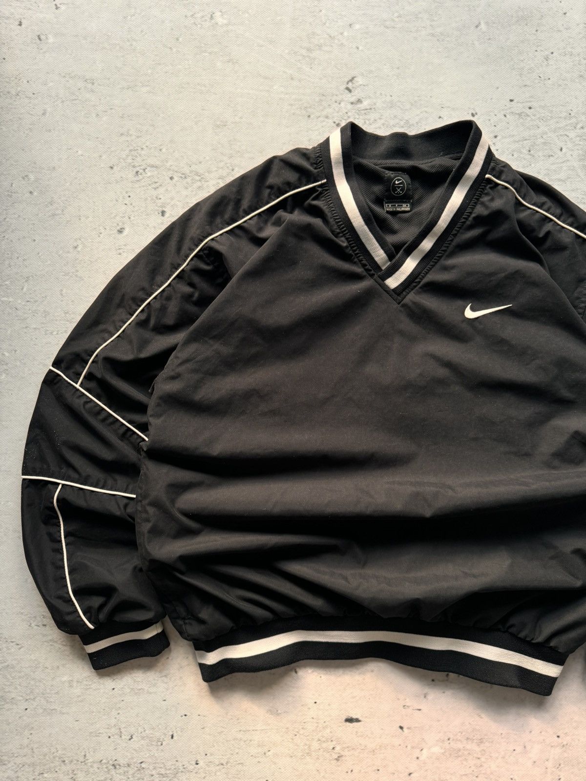 Nike × Vintage NIKE NYLON VINTAGE BASIC LOGO OVERSIZE BOXY SWEATSHIRT Size US S / EU 44-46 / 1 - 3 Thumbnail