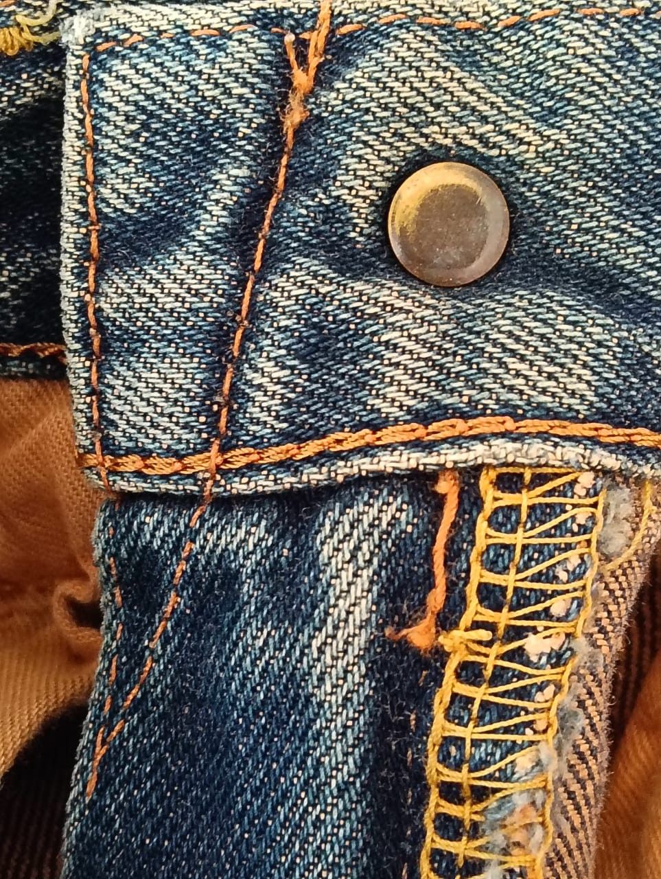 Edwin THRASHED vintage Edwin 505x selvedge patchwork denim. Size US 28 / EU 44 - 12 Thumbnail