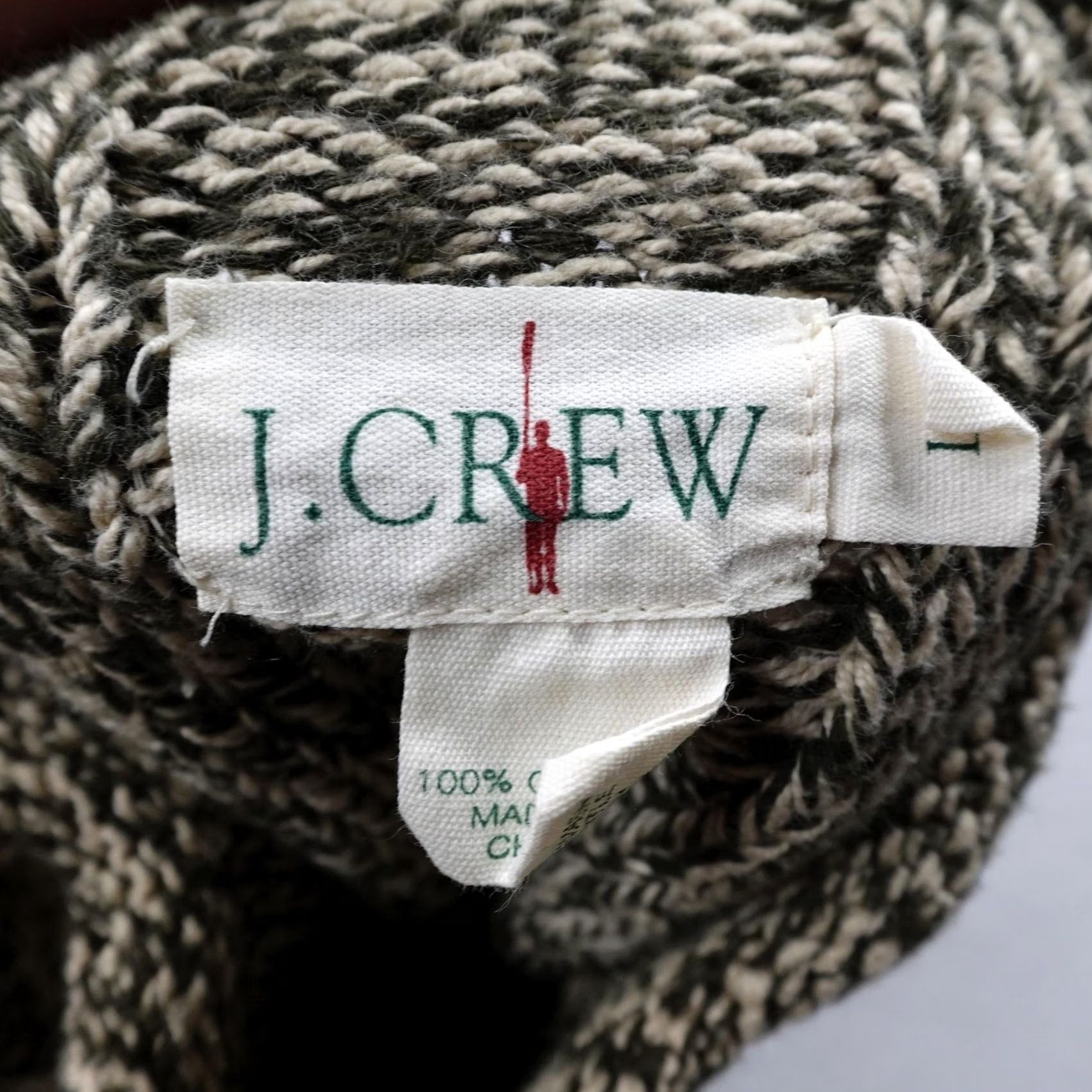 J.Crew VINTAGE J.CREW Sweater Mens L Brown Cable-Knit Roll Neck Oarsman Pullover Size US L / EU 52-54 / 3 - 7 Thumbnail