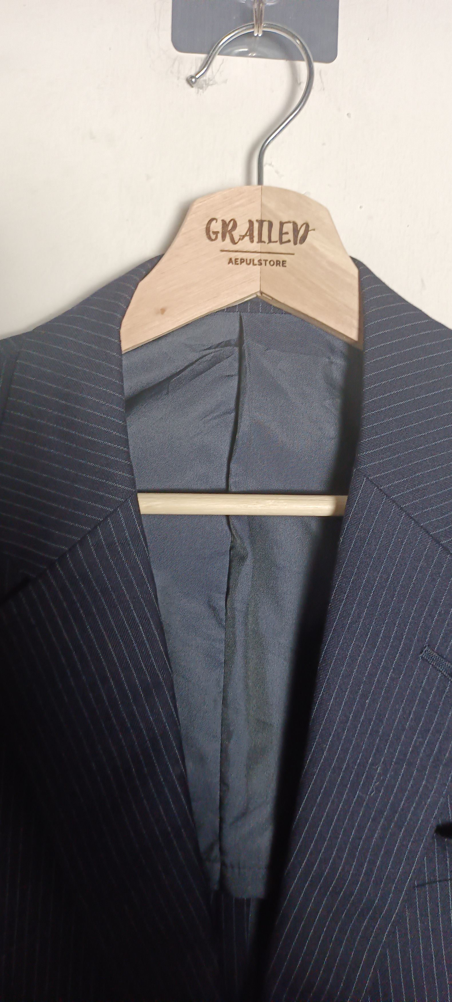 Burberry Burberrys Jacket/Blazer Wool Fabric Size 36R - 4 Thumbnail