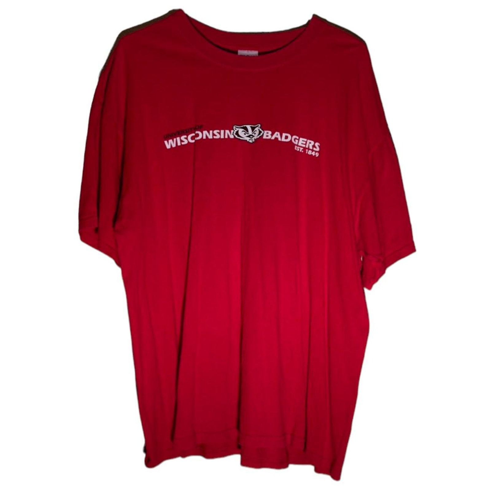 Vintage Vintage 90s wisconsin badgers tee Size US XL / EU 56 / 4 - 1 Thumbnail