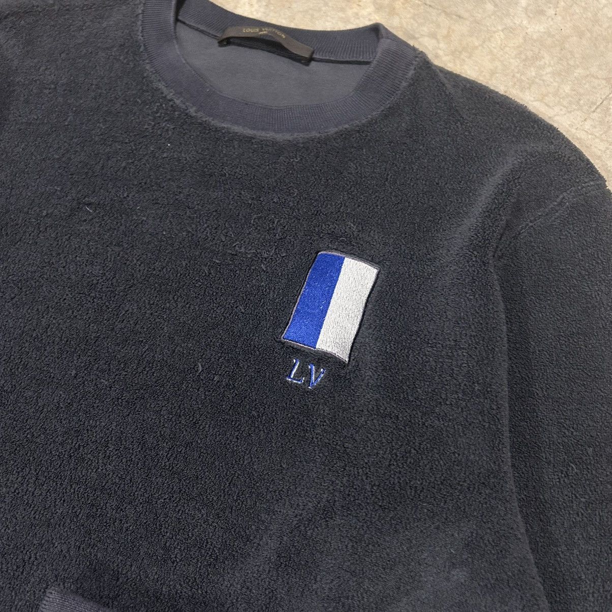 Designer × Louis Vuitton Louis Vuitton SS16 Pile Terry Cloth Embroidered Sweatshirt Size US S / EU 44-46 / 1 - 4 Thumbnail