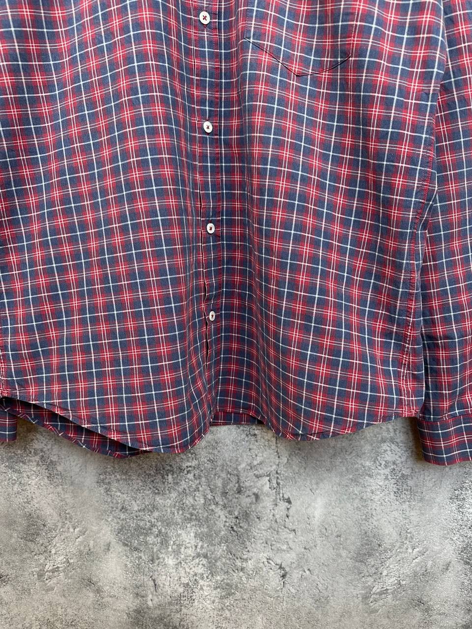 Sandro Sandro Paris Check Button-Down Button Shirt Slim Fit LS Size US XL / EU 56 / 4 - 7 Thumbnail