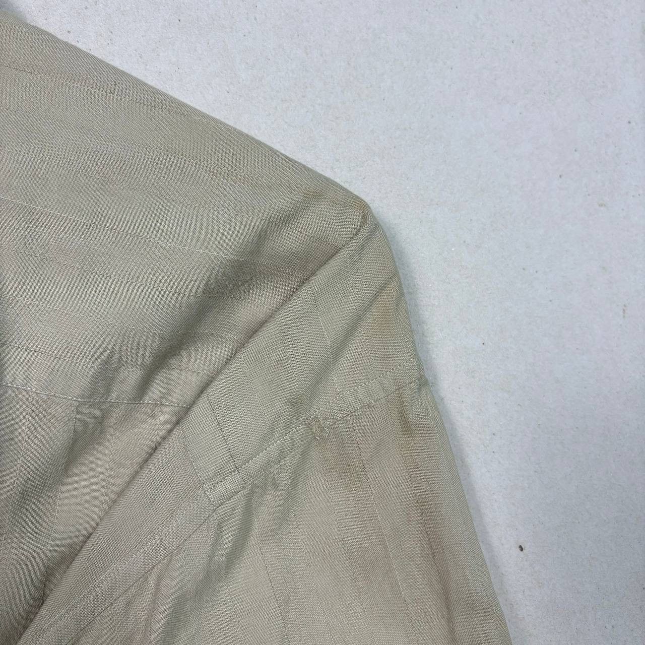 Issey Miyake Vintage 80s Issey Miyake I.S. Striped Shirt Beige Size US M / EU 48-50 / 2 - 9 Thumbnail