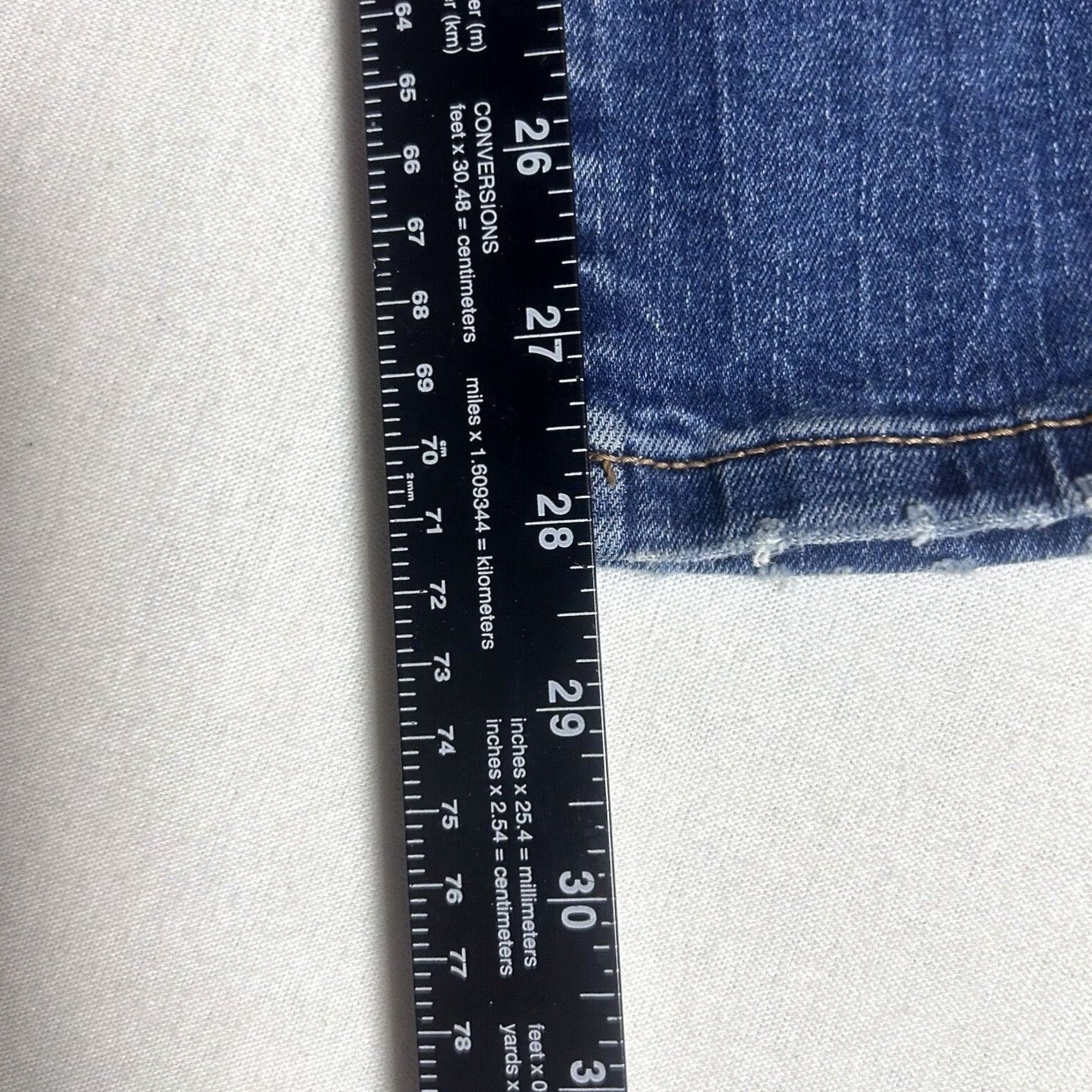 Vintage Maurices High Rise Jeans Women's XS Short Dark Blue Denim Pants Regular Rise Stretch Pockets Zipper Button Size 26" / US 2 / IT 38 - 7 Thumbnail