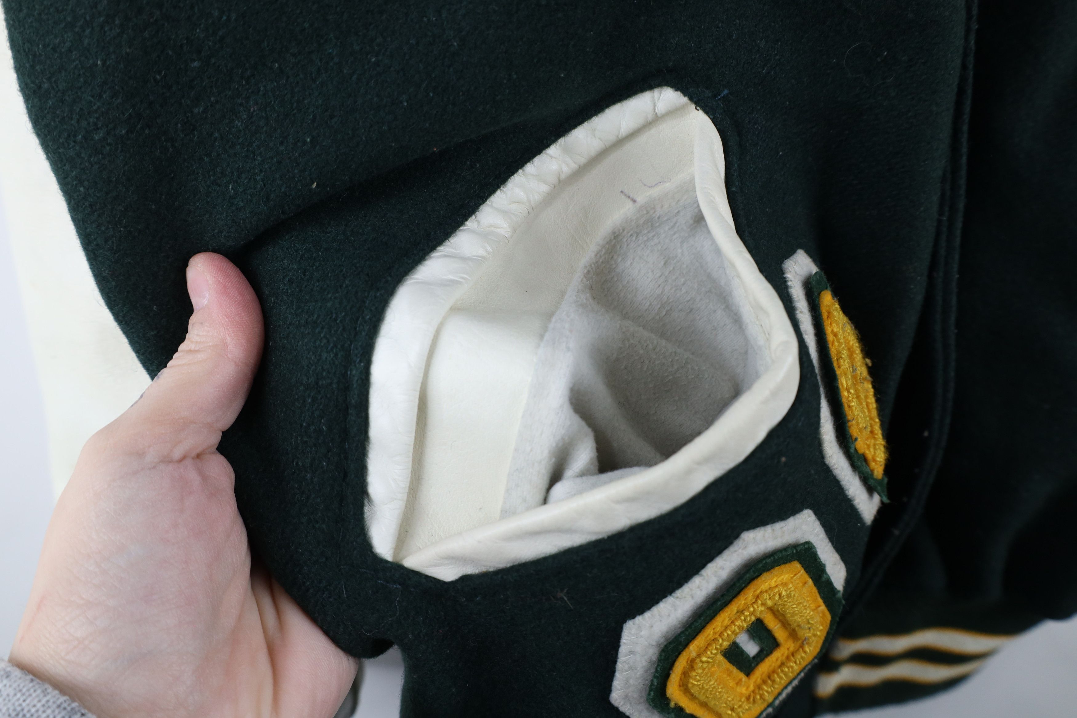 Vintage Vintage Y2K Eagles Wool Leather Varsity Letterman Jacket USA Size US L / EU 52-54 / 3 - 7 Thumbnail