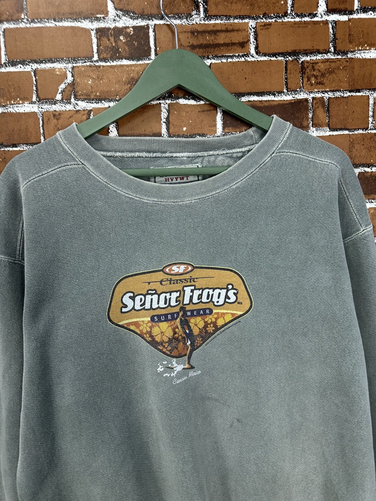Vintage Vintage 90s Senor Frog Surfwear Usa Crewneck Z415 Size US L / EU 52-54 / 3 - 2 Thumbnail