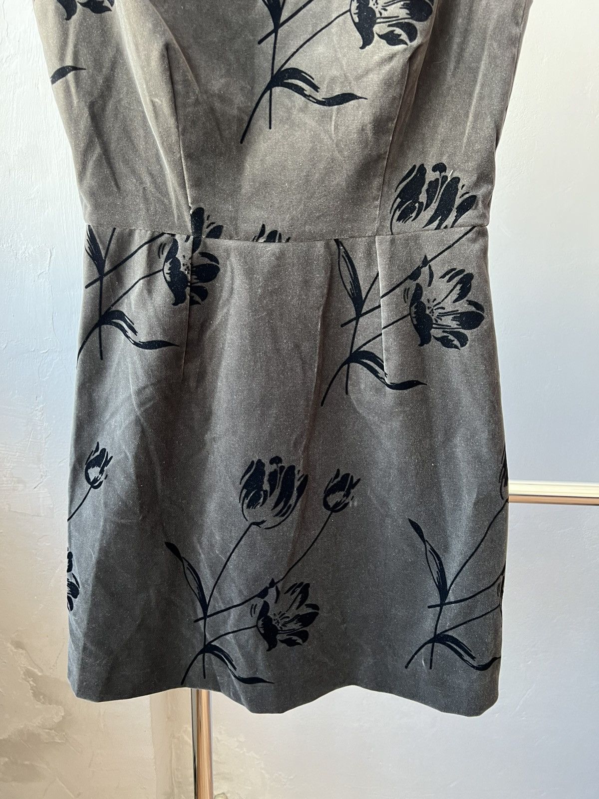 Max Mara SPORT MAX MARA CODE VELOUR FLOWERS ART WOMEN DRESS US 8 Size M / US 6-8 / IT 42-44 - 5 Thumbnail