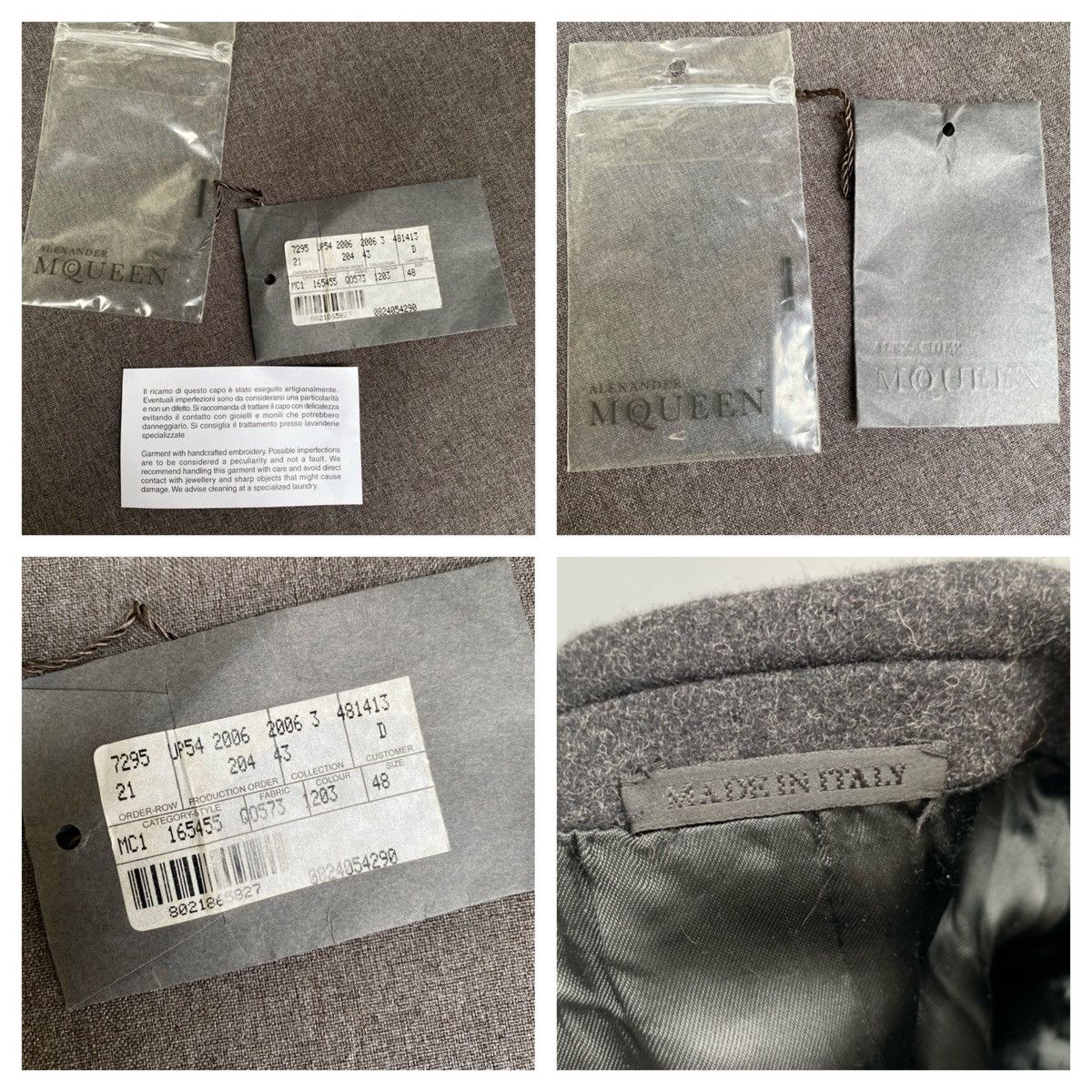 Alexander McQueen F/W 2006- Alexander Mcqueen- Metal Embellished Wool Jacket Size US M / EU 48-50 / 2 - 25 Thumbnail