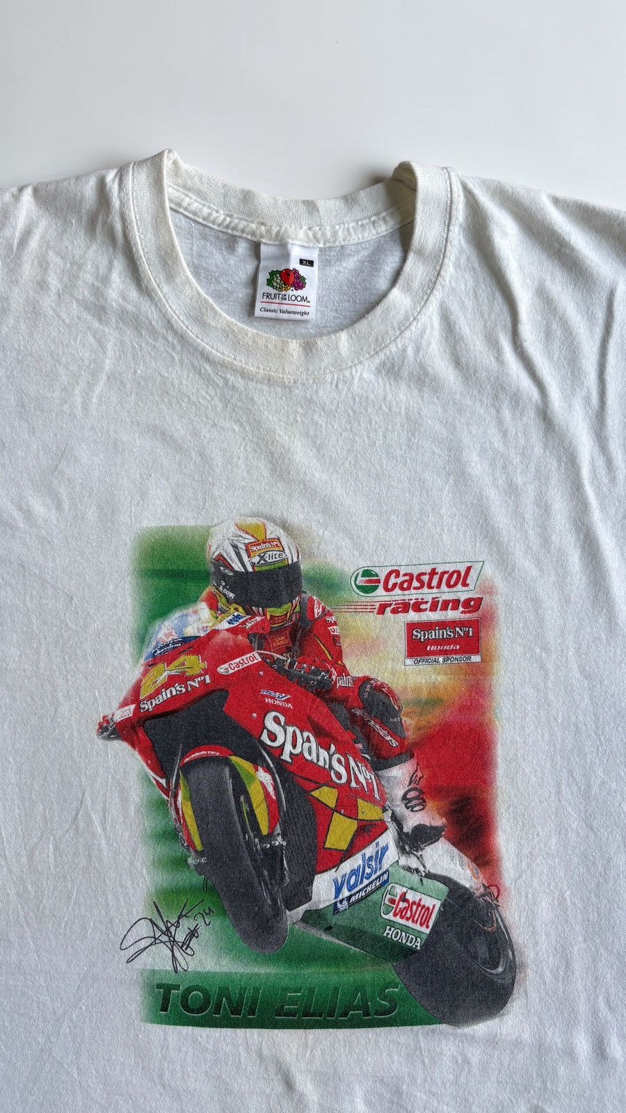 Honda Vintage Moto GP Tee Castrol Honda - Toni Elias 24 Size US XL / EU 56 / 4 - 2 Thumbnail