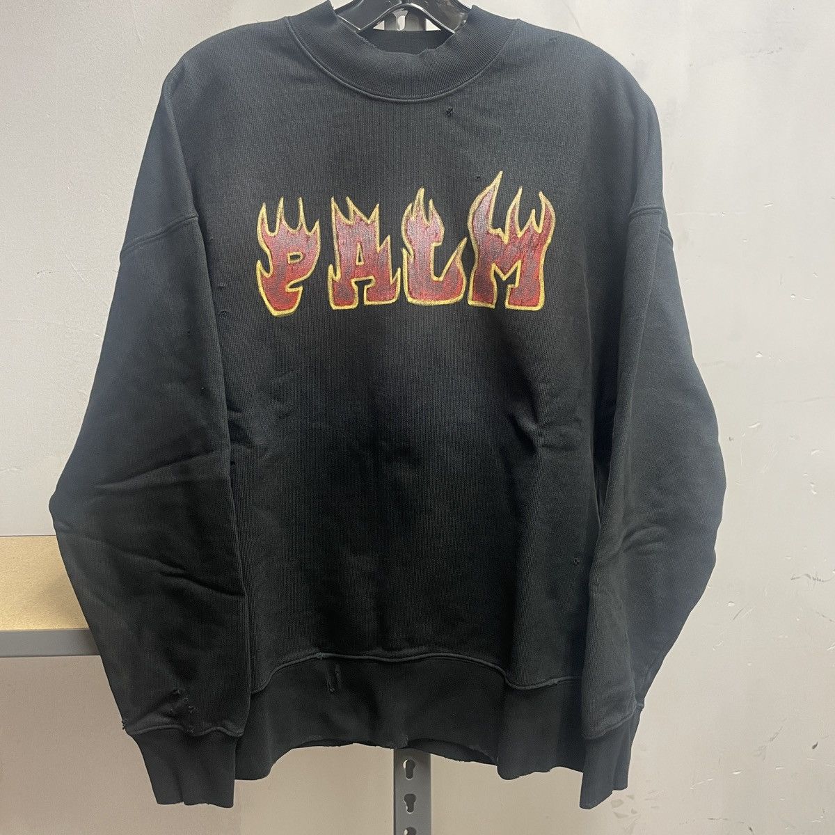 Palm Angels Palm Angels Logo Flames Vintage Crewneck Size S Size US S / EU 44-46 / 1 - 1 Thumbnail
