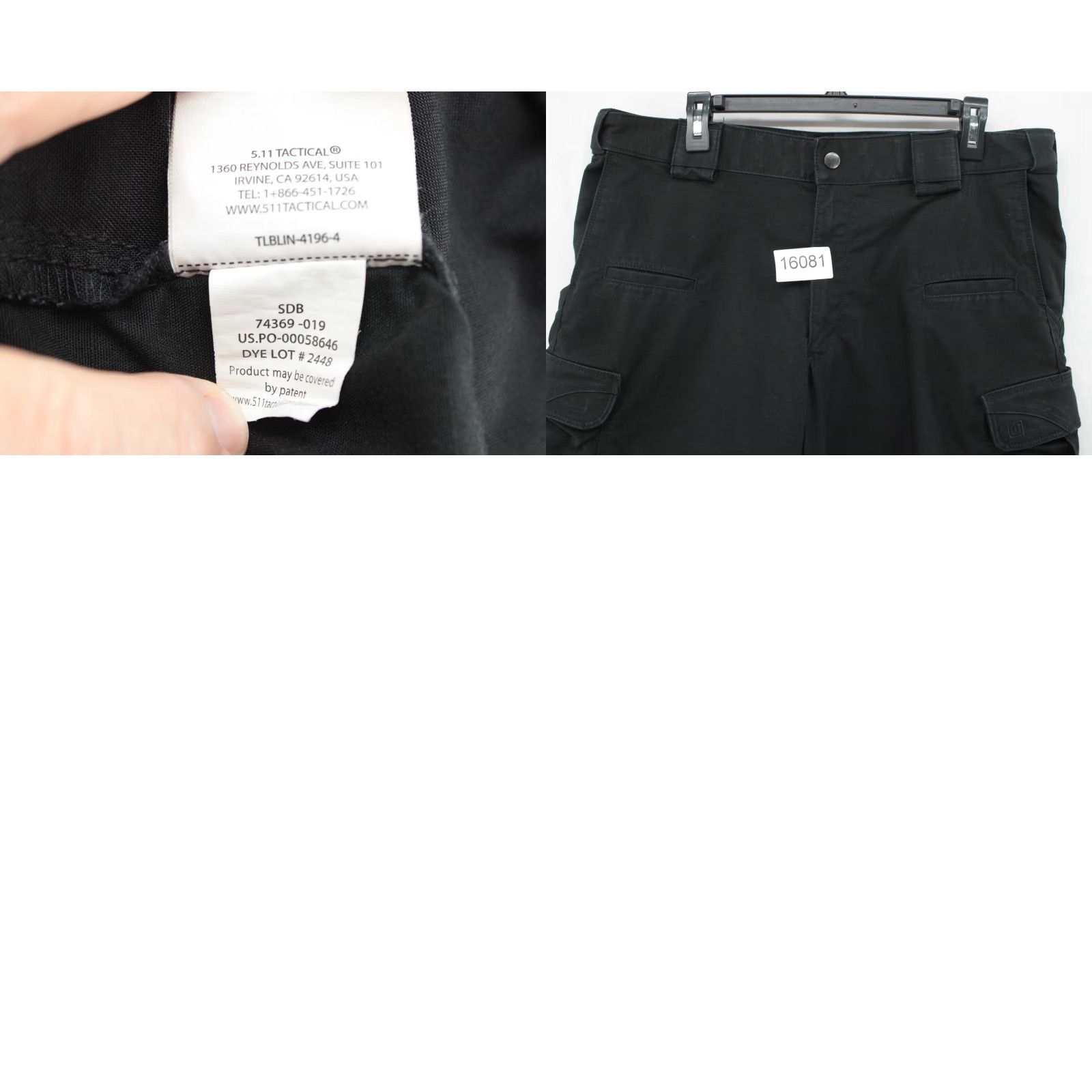 Vintage 5.11 Tactical Stryke Pants Mens 38X34 Regular Cargo Pockets Rip Stop Canvas Blue Workwear Pants Mens 90s Military Law Enforcement Size US 38 / EU 54 - 8 Thumbnail