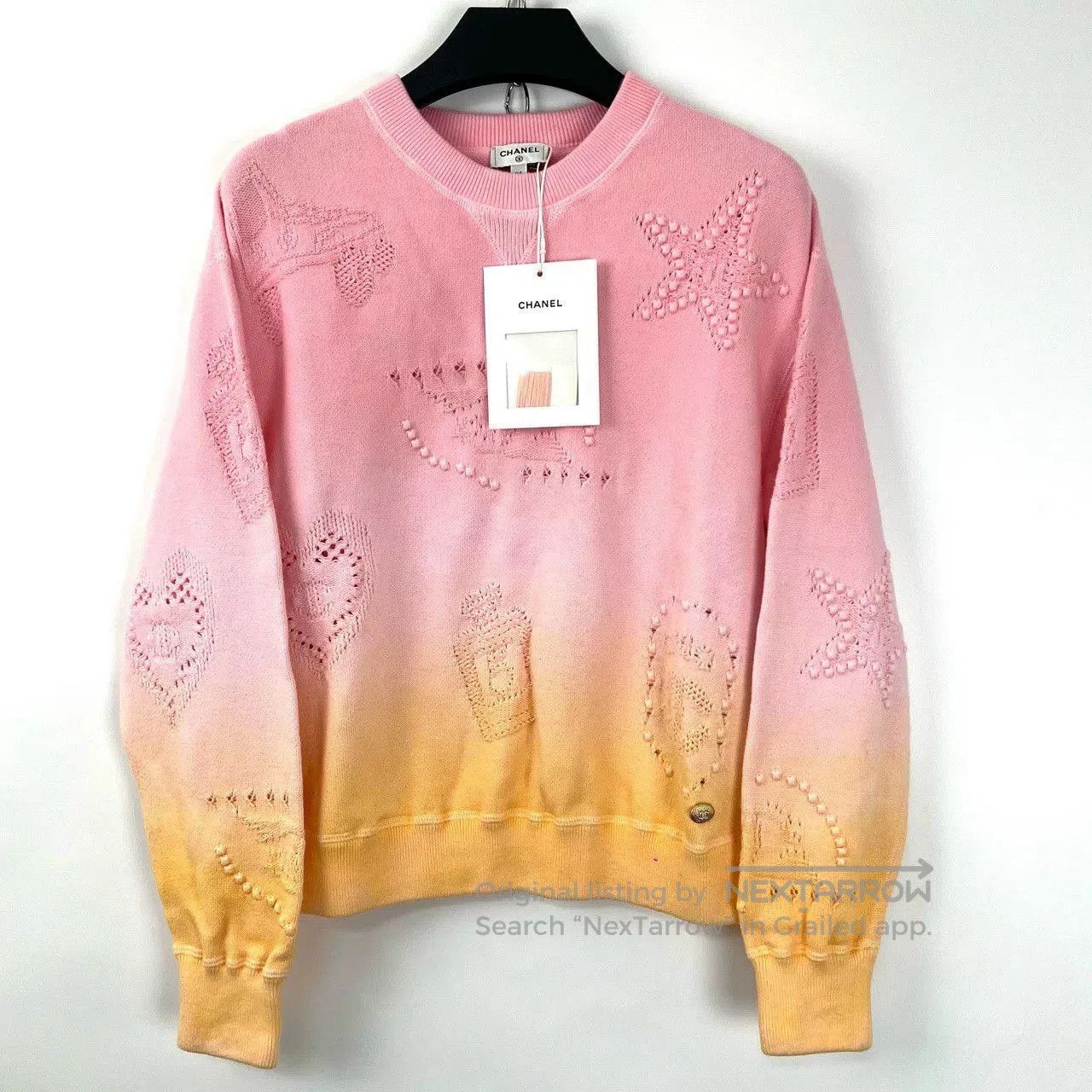 Chanel Chanel 24C Gradient Embroidered Sweatshirt. Size US S / EU 44-46 / 1 - 1 Thumbnail
