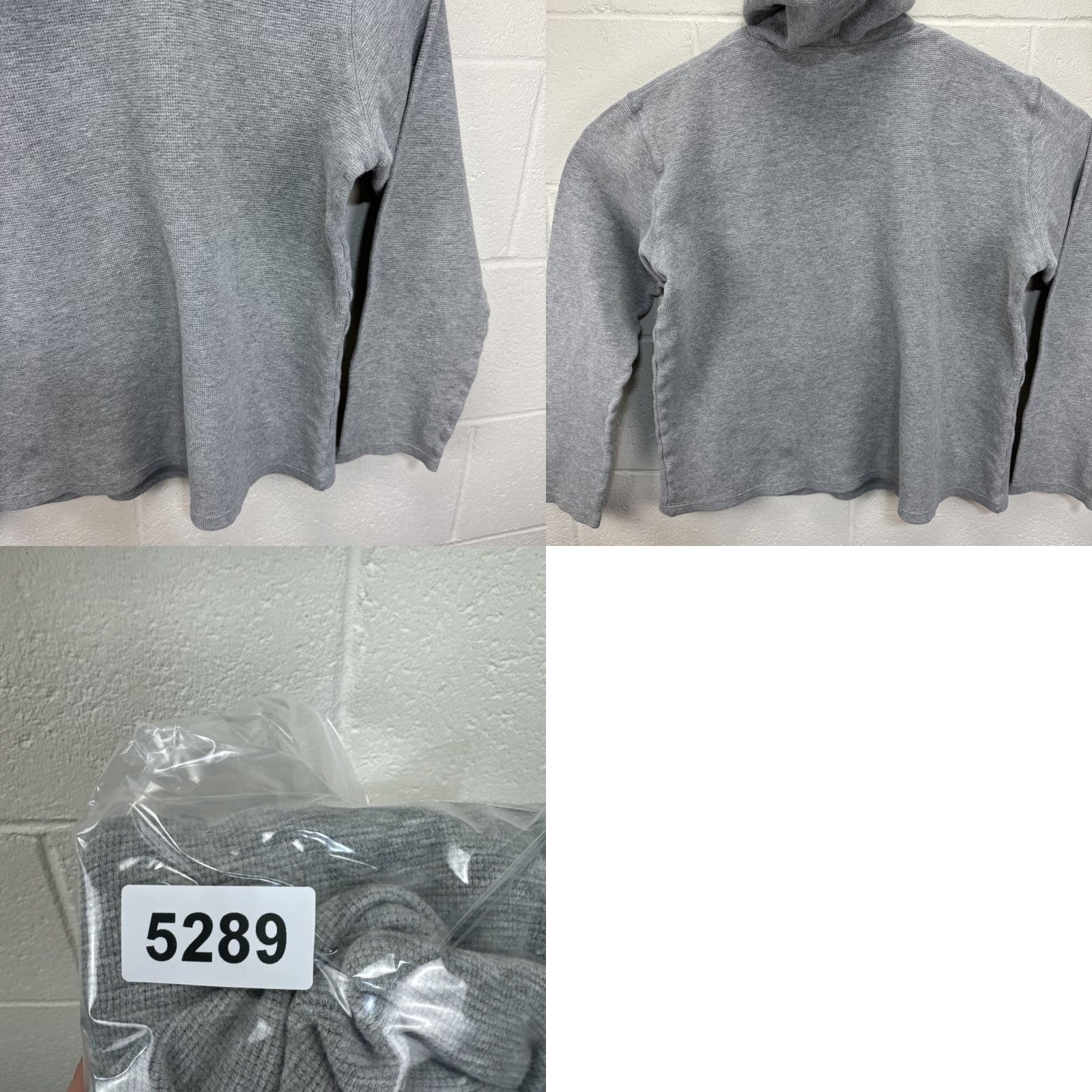 Polo Ralph Lauren Polo Ralph Lauren Sleepwear Hoodie Waffle Knit Thermal Long Sleeve Gray Large Mens Size US L / EU 52-54 / 3 - 10 Thumbnail
