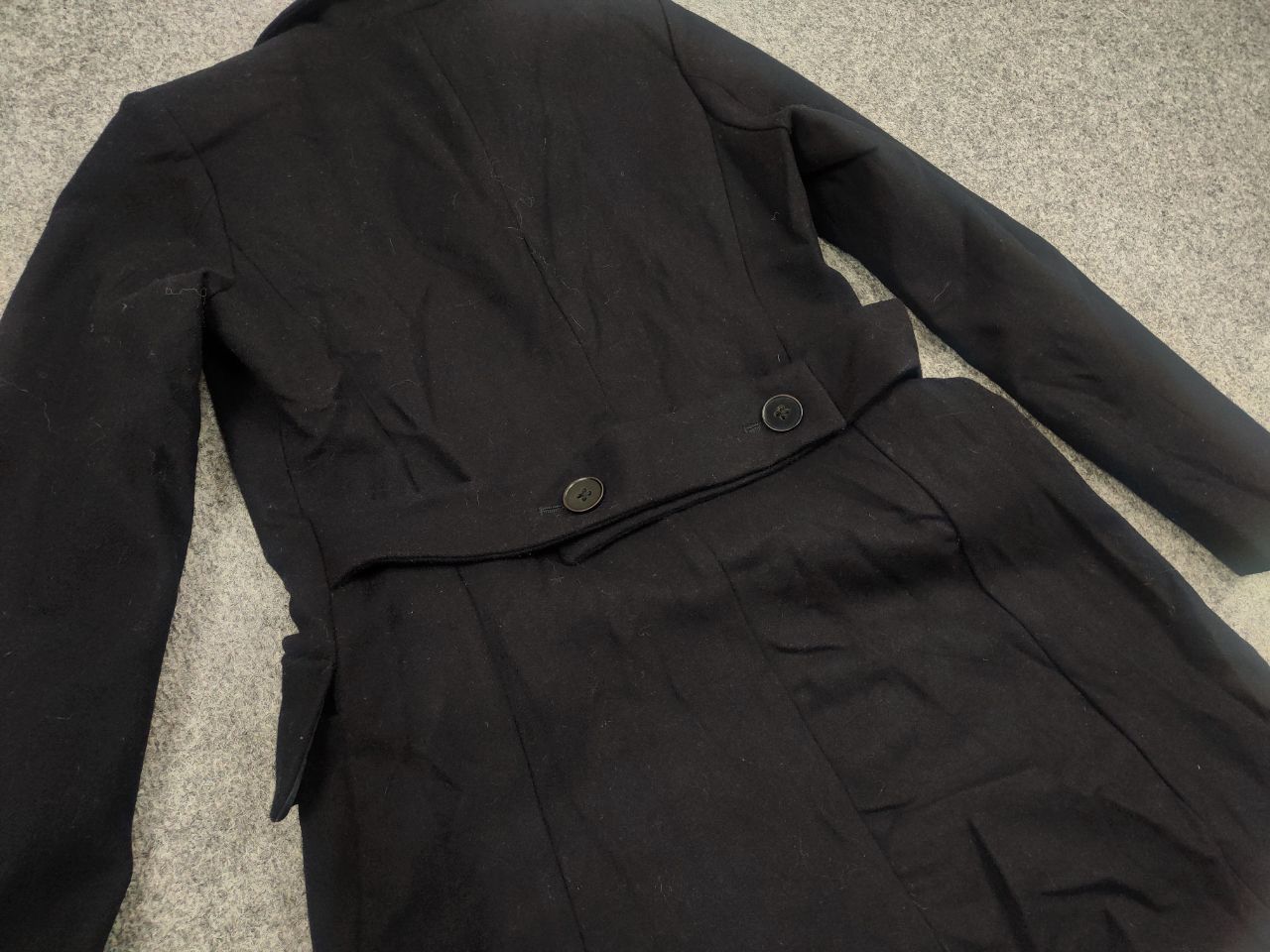 Jil Sander Jil Sander +J x Uniqlo Navy blue Wool Coat Womens Jacket Size S / US 4 / IT 40 - 11 Thumbnail