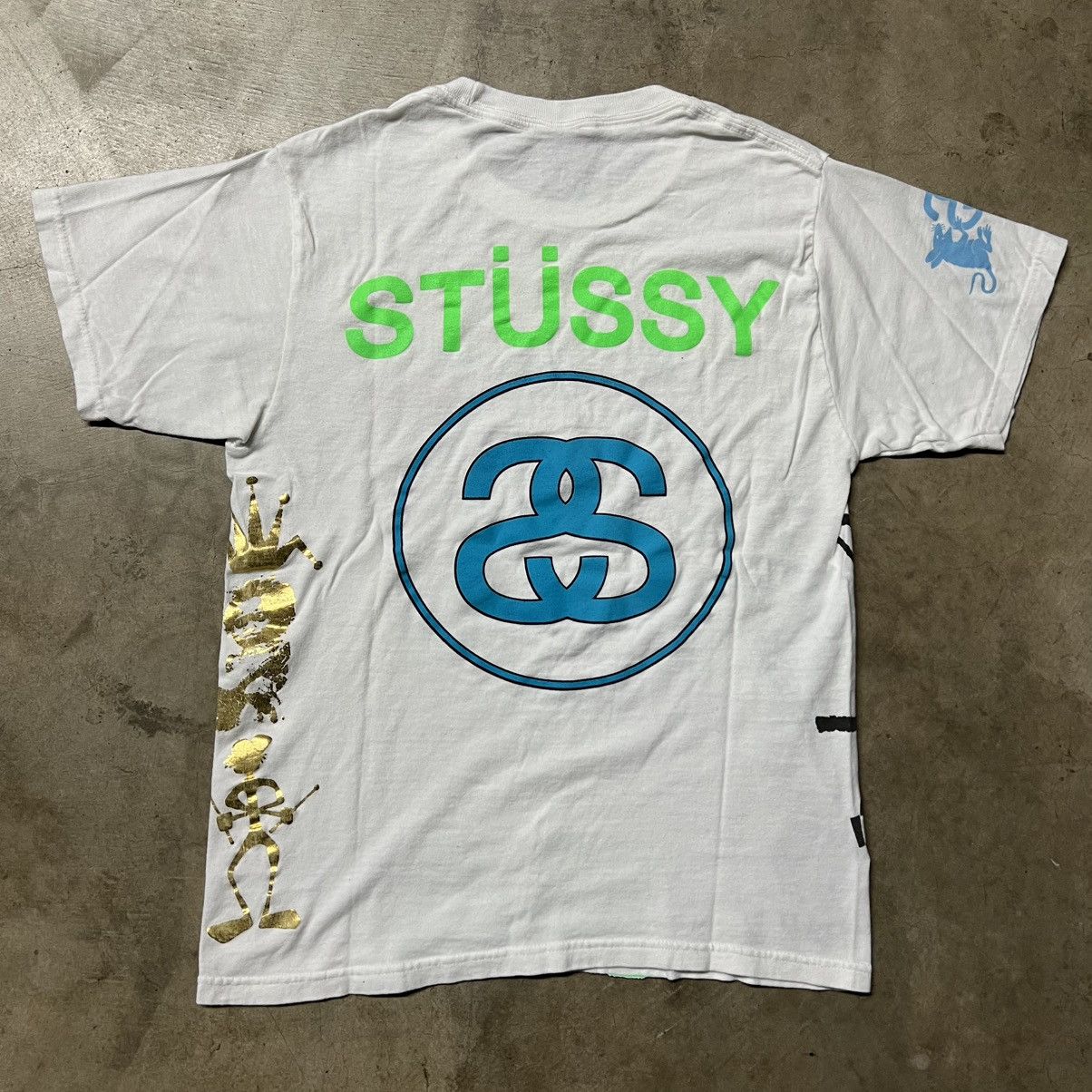 Hypebeast × Stussy Vintage 2000’s Stussy Logo Graphic T-Shirt Size US S / EU 44-46 / 1 - 5 Thumbnail