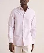 Brunello Cucinelli o1y0725 Striped Shirt in Mauve/White Size XXS / US 00 / IT 34 - 3 Thumbnail