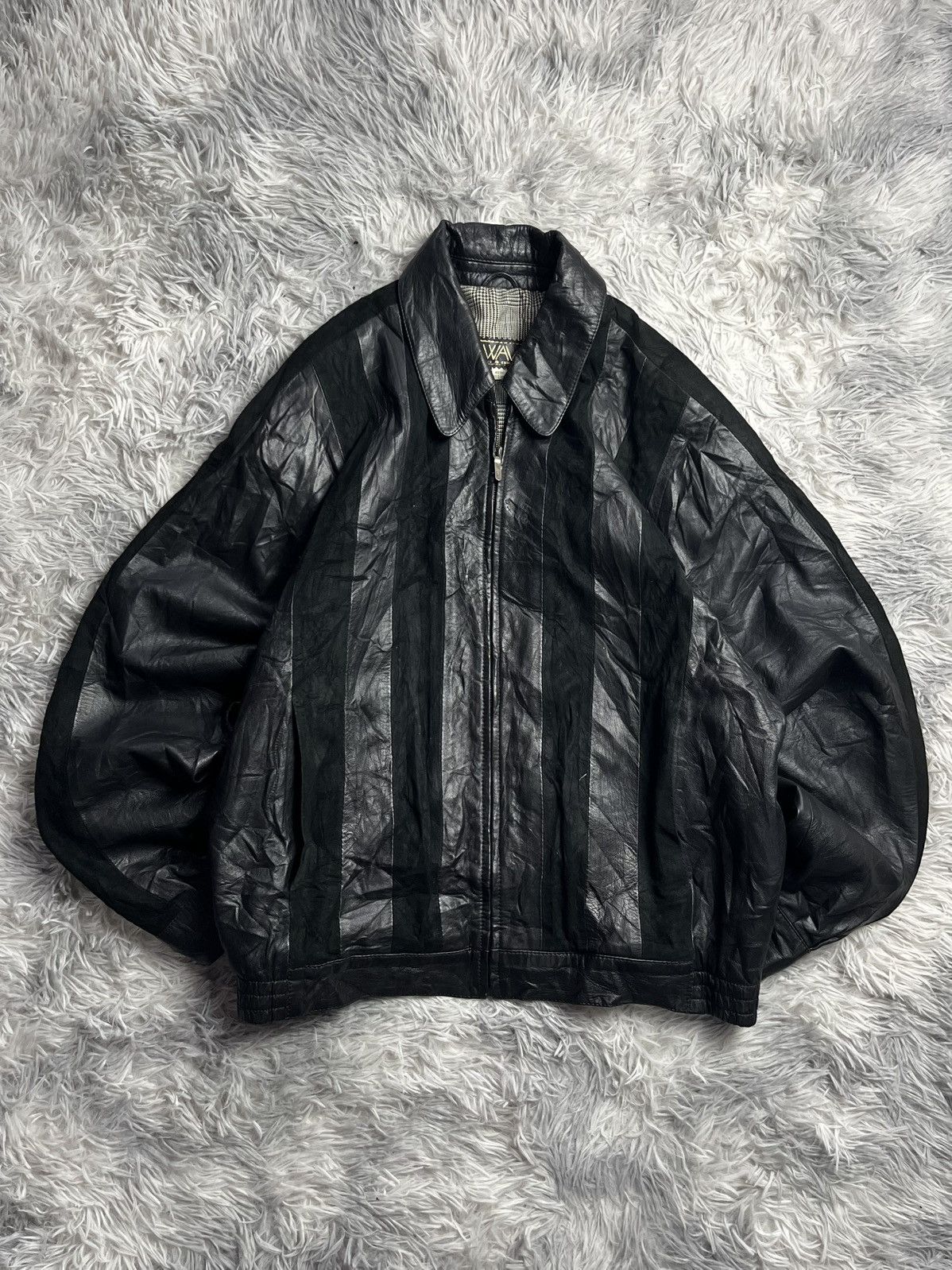 Vintage Vintage 90s SWAVA Leather Jacket Size US M / EU 48-50 / 2 - 1 Thumbnail