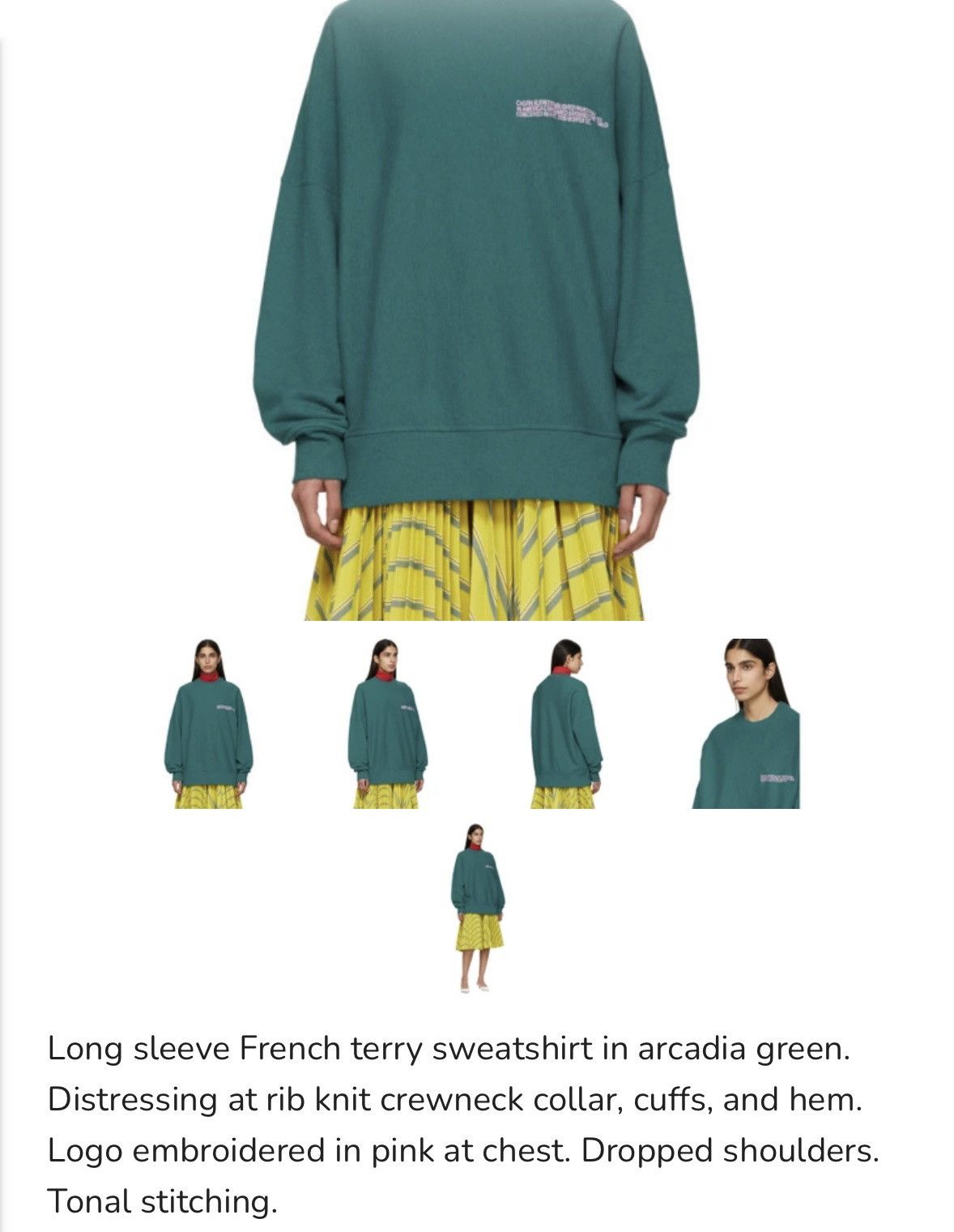 Calvin Klein 205W39NYC Calvin klein Raf Simons SS18 Sweatshirt Oversize Size US XL / EU 56 / 4 - 3 Thumbnail