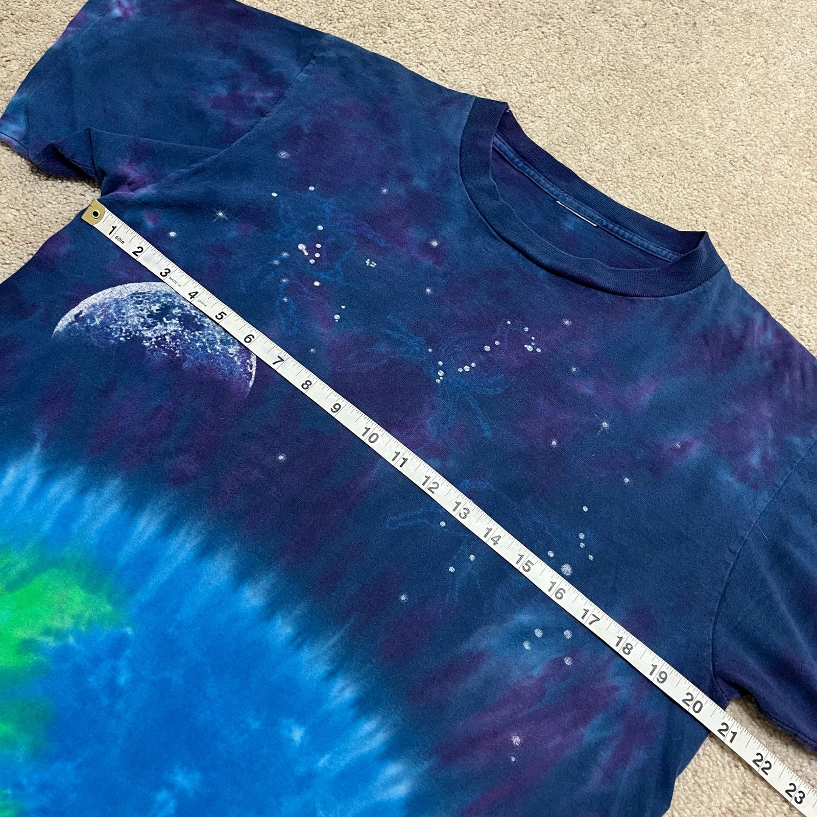 Other Vintage Outer Space Earth and Moon Tye Dyeish Shirt Medium Size US M / EU 48-50 / 2 - 5 Thumbnail