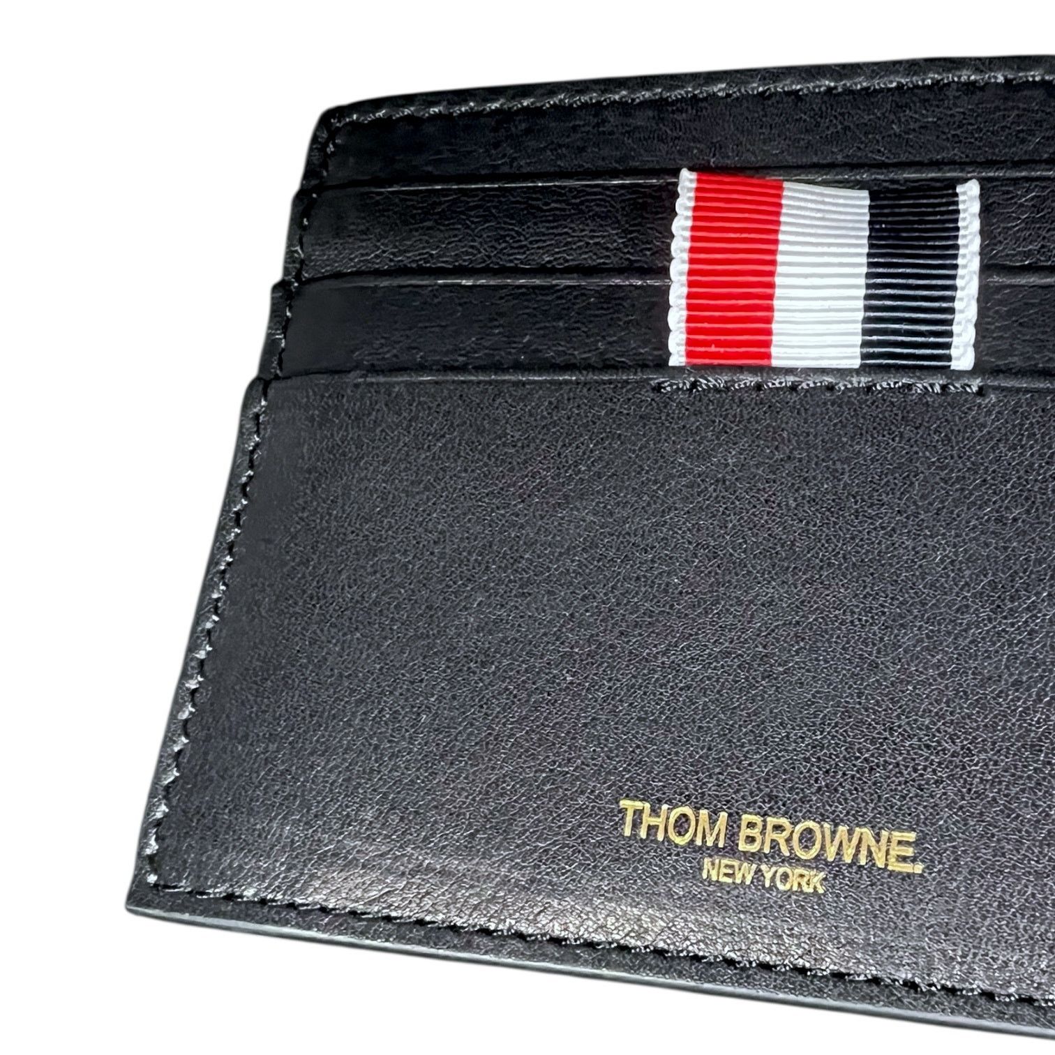 Thom Browne Thom Browne New York Navy Blue Leather Card Case $340 Retail Size ONE SIZE - 3 Thumbnail