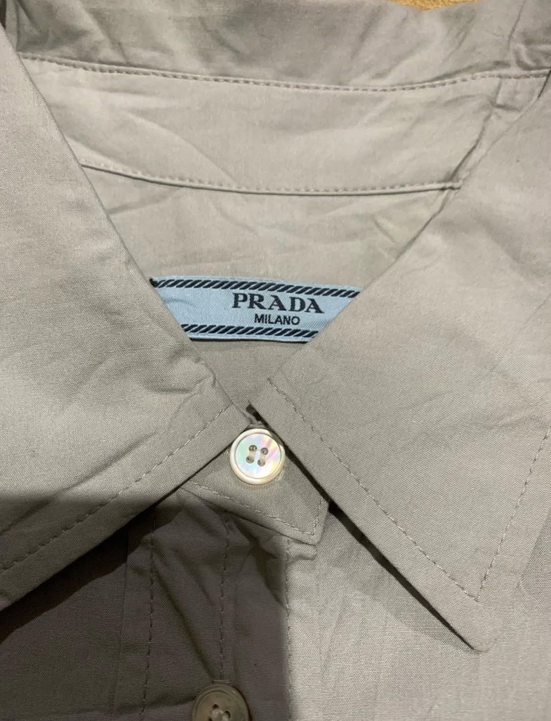 Prada 🔥PRADA - LOGO BUTTON UP SHIRTS Size US L / EU 52-54 / 3 - 4 Thumbnail