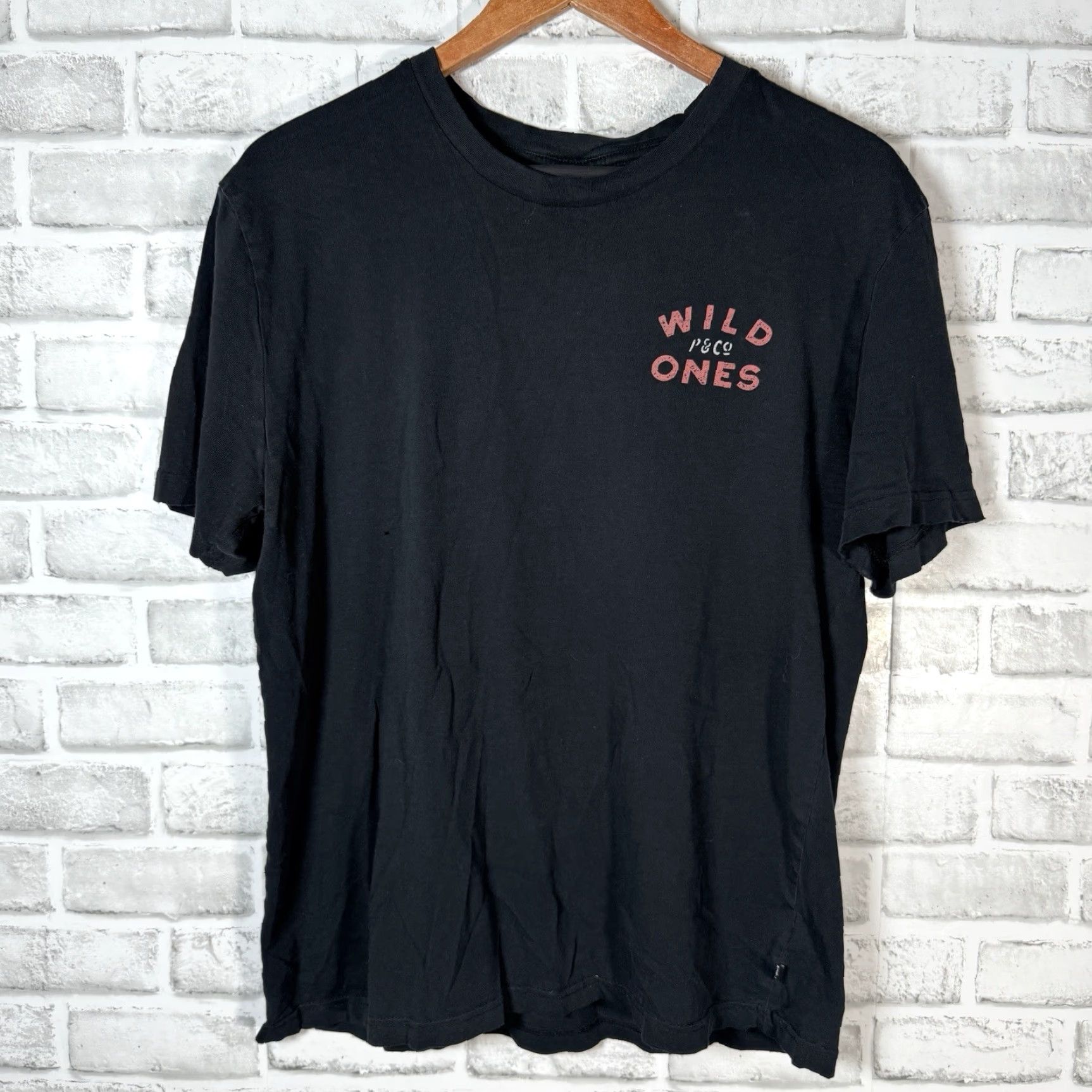 CO Provision & Co Black Wild Ones Graphic T-Shirt Men Medium Casual Streetwear Size US M / EU 48-50 / 2 - 2 Thumbnail