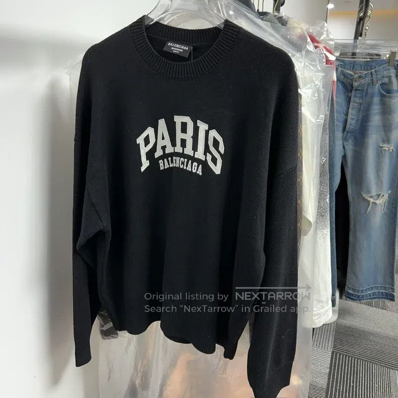 Balenciaga Balenciaga Black city limited knit sweater Size US XS / EU 42 / 0 - 1 Thumbnail
