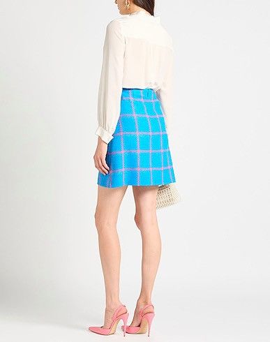 Versace Versace Virgin Wool Check Mini Skirt Medusa Button Size 27" / US 4 / IT 40 - 2 Thumbnail