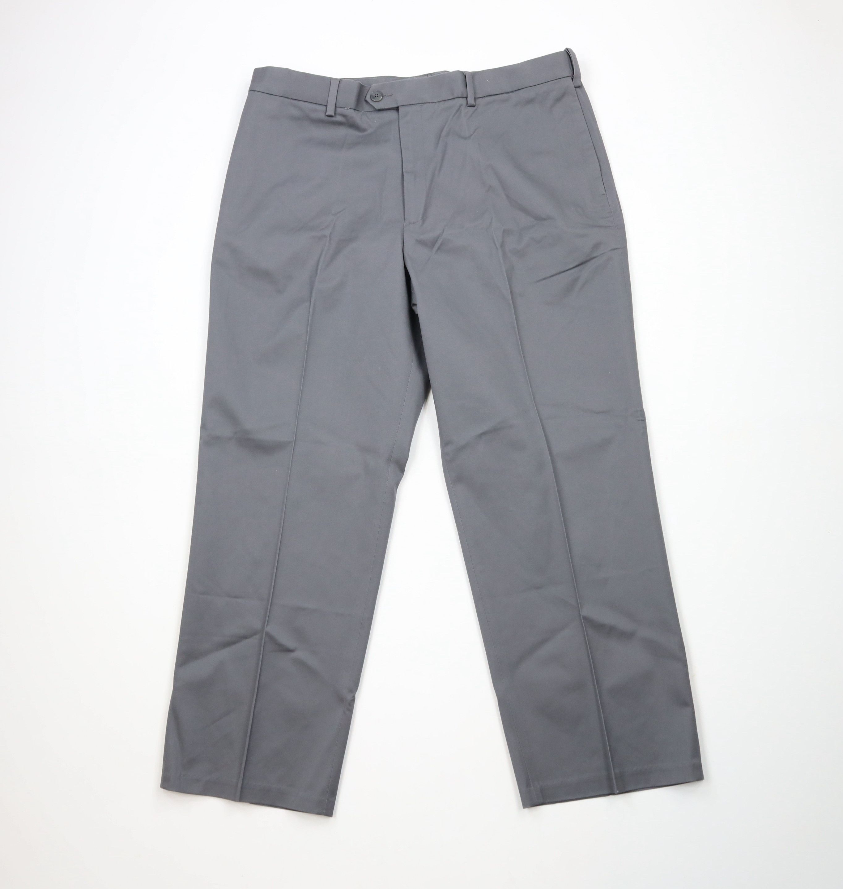 Perry Ellis × Vintage New Perry Ellis Fit Flex Stretch Chino Pants Trousers Gray Size US 38 / EU 54 - 1 Thumbnail