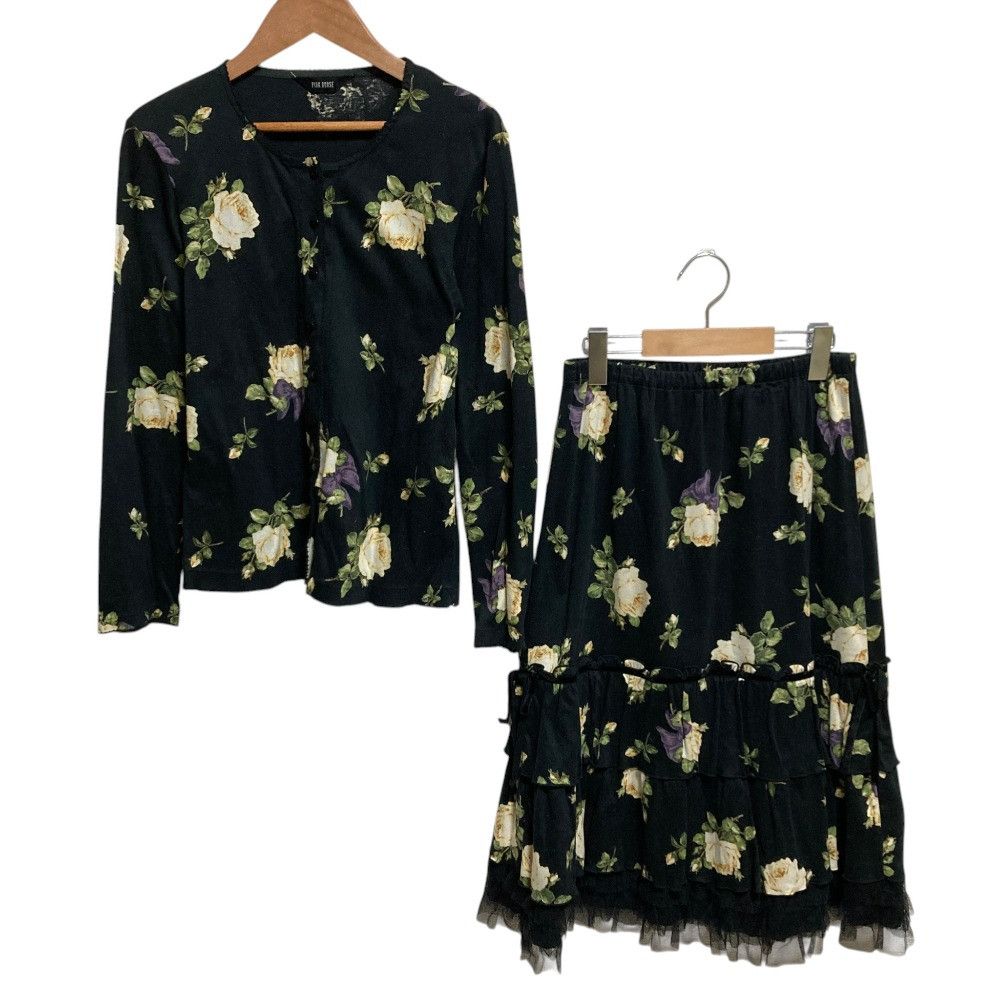 Other Other PINK HOUSE Floral Print Long Sleeve Shirt Skirt Textile Tops DUTY FREE for USA Size ONE SIZE - 1 Thumbnail