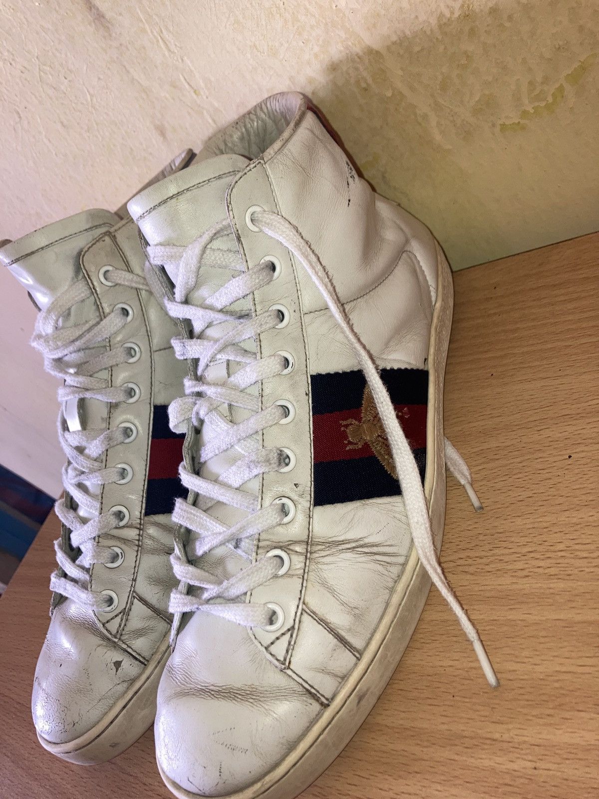 Gucci Gucci Ace hi top Sneakers Size 8 Size US 8 / EU 41 - 5 Thumbnail