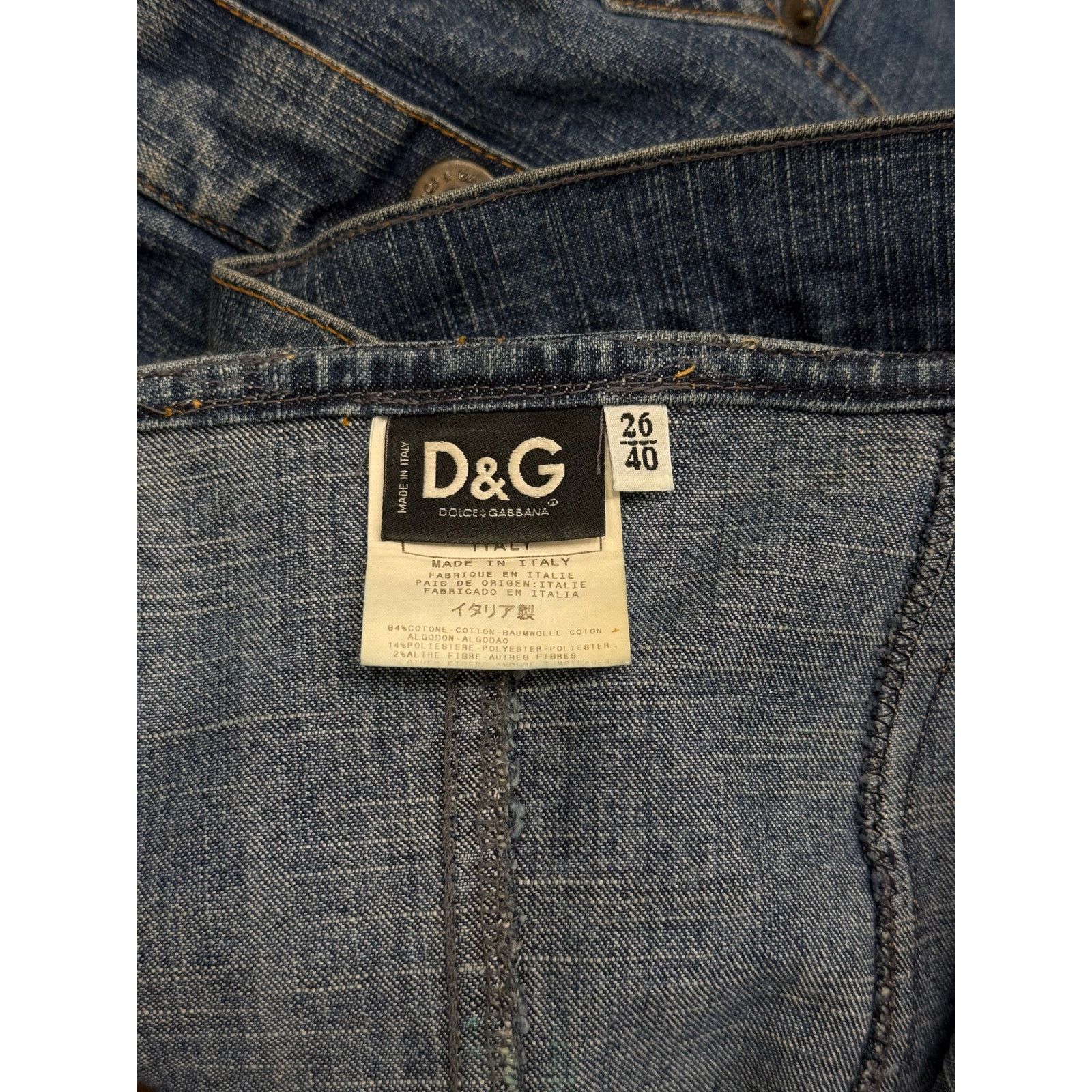 Dolce & Gabbana 2000s Dolce & Gabbana denim pocket corset Size S / US 4 / IT 40 - 9 Thumbnail