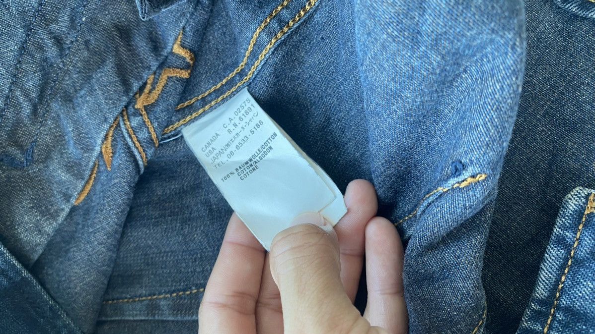 Hysteric Glamour × Japanese Brand × Le Grande Bleu (L.G.B.) Vintage Escada Sport Italy Punk Denim Coat Grunge Blazer Size XS / US 0-2 / IT 36-38 - 9 Thumbnail