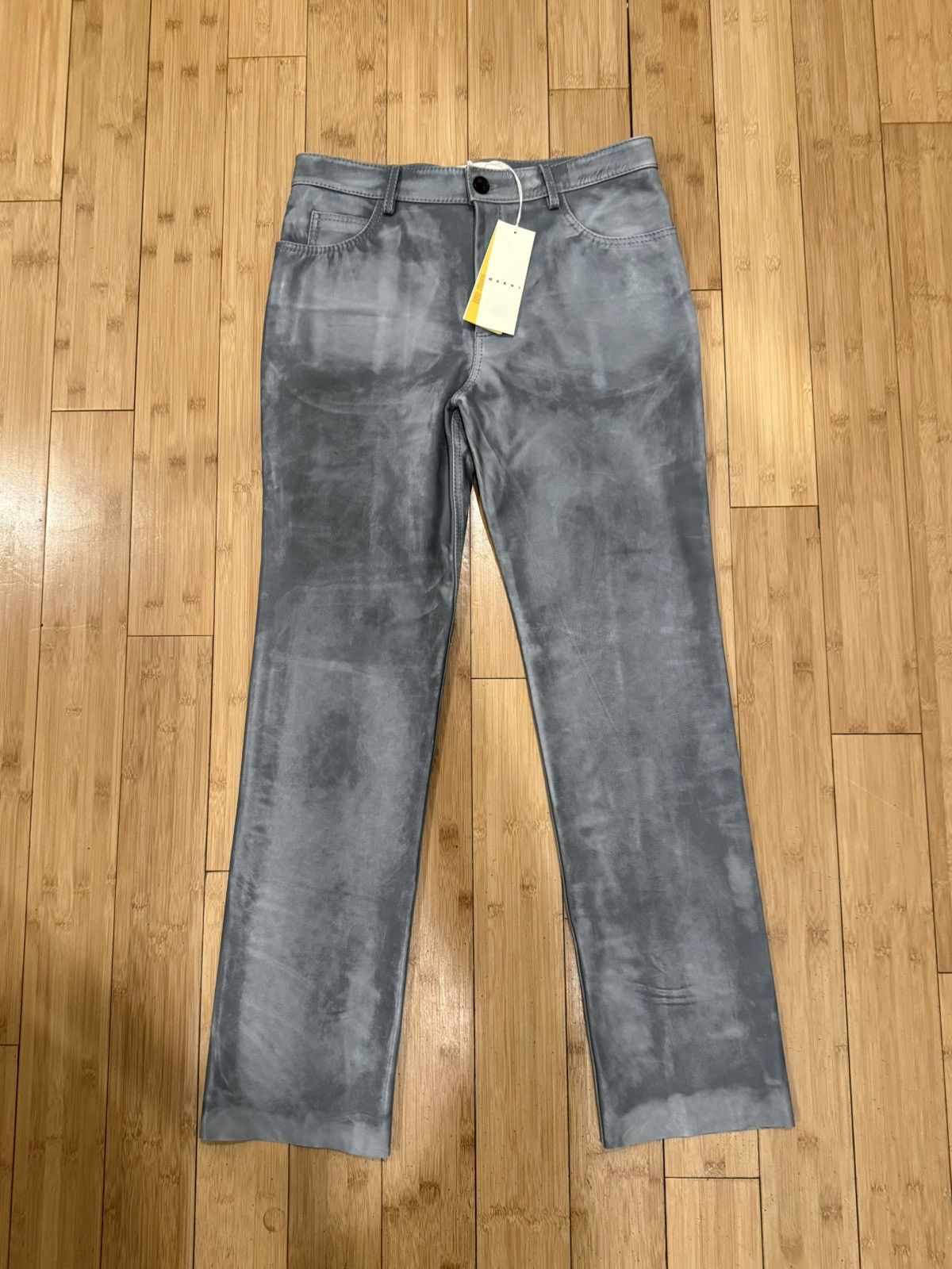 Marni NEW Leather Pants Size US 32 / EU 48 - 1 Thumbnail