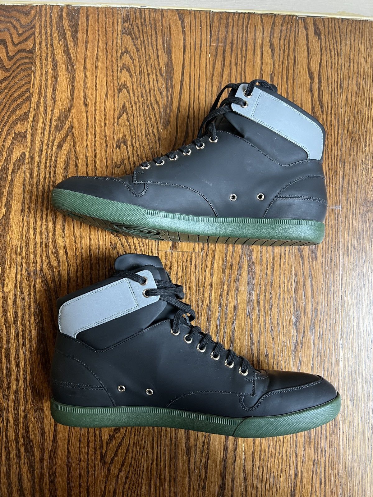 Dior Dior Mens High Tops Black/ Grey/ Green Size US 10.5 / EU 43-44 - 1 Thumbnail
