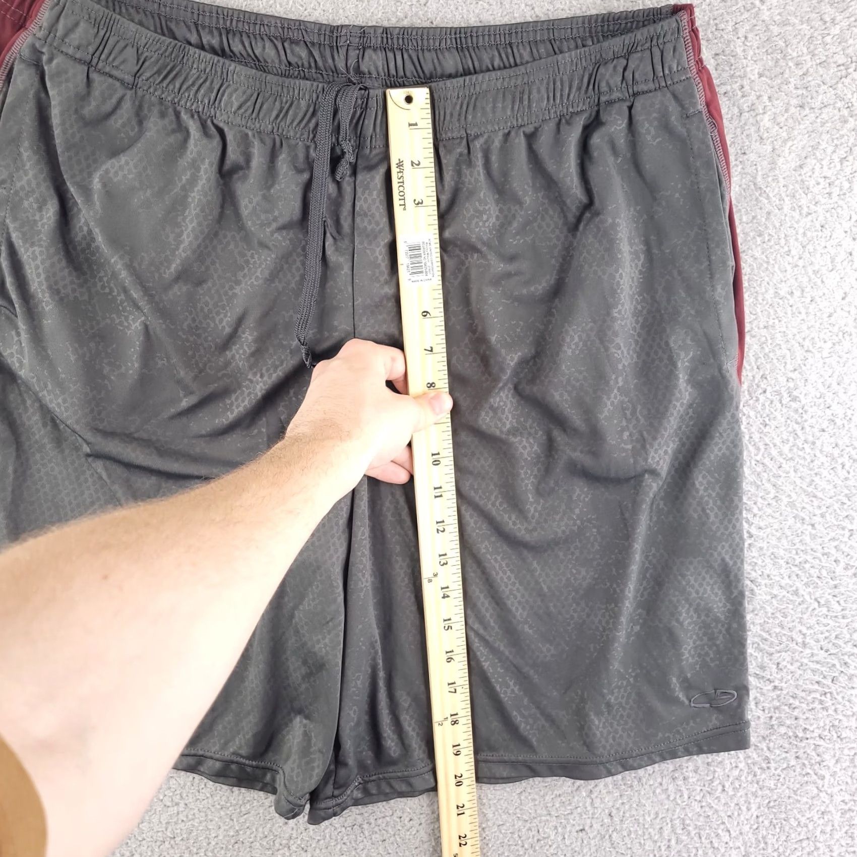 Champion Champion Basketball Shorts Mens 2XL Gray Running Gym Workout Size US 39 - 6 Thumbnail