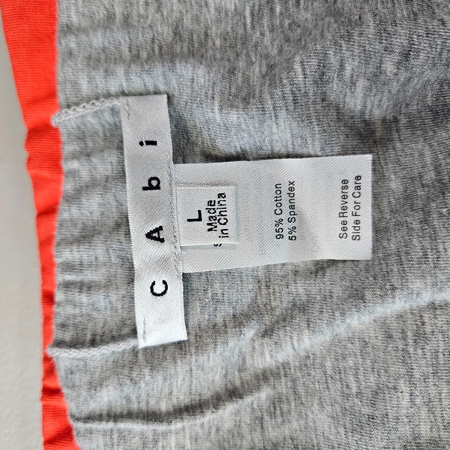 Vintage Cabi 229 Womens Reversible Tube Skirt Sz Large Orange Gray Pull On Cotton Blend Size 36" / US 14 / IT 50 - 5 Thumbnail