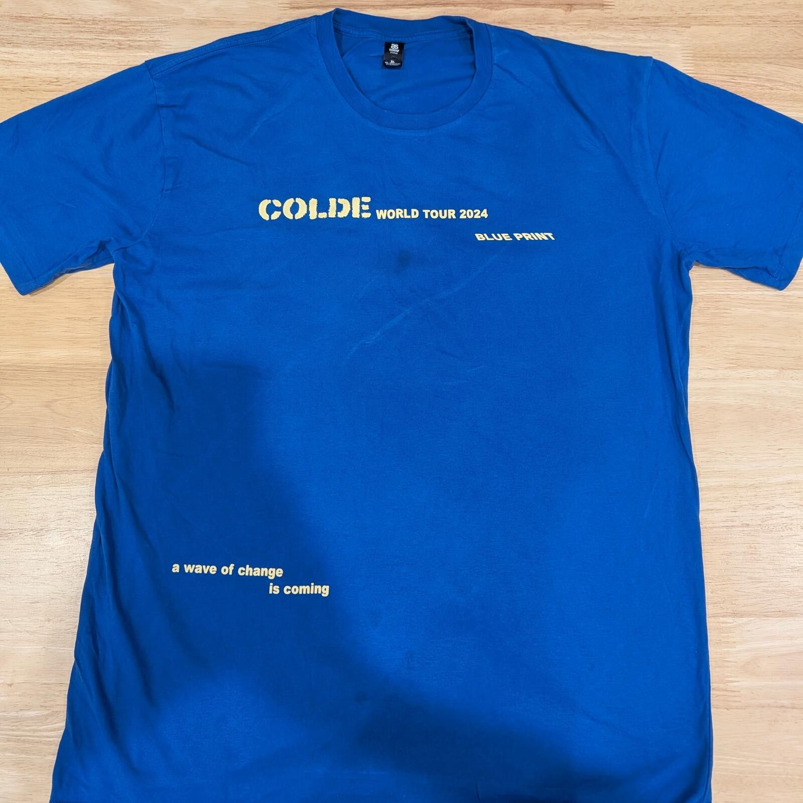 Other Colde 'Blueprint' Asia/Oceania Tour Merch Blue T-Shirt XL Size US XL / EU 56 / 4 - 1 Thumbnail