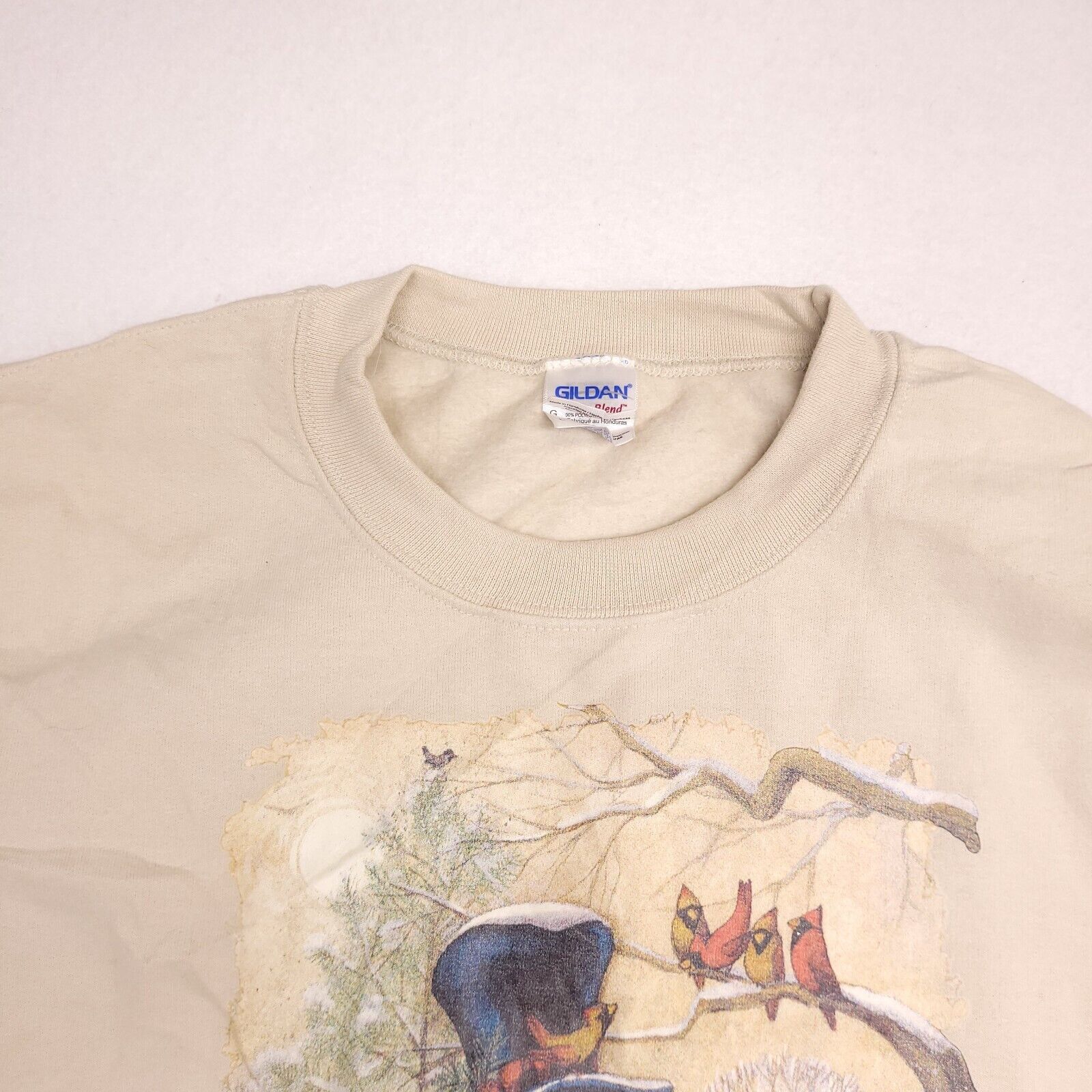 Gildan Gildan Snowman Long Sleeve Pullover Womens Size Large Beige Size L / US 10 / IT 46 - 1 Thumbnail