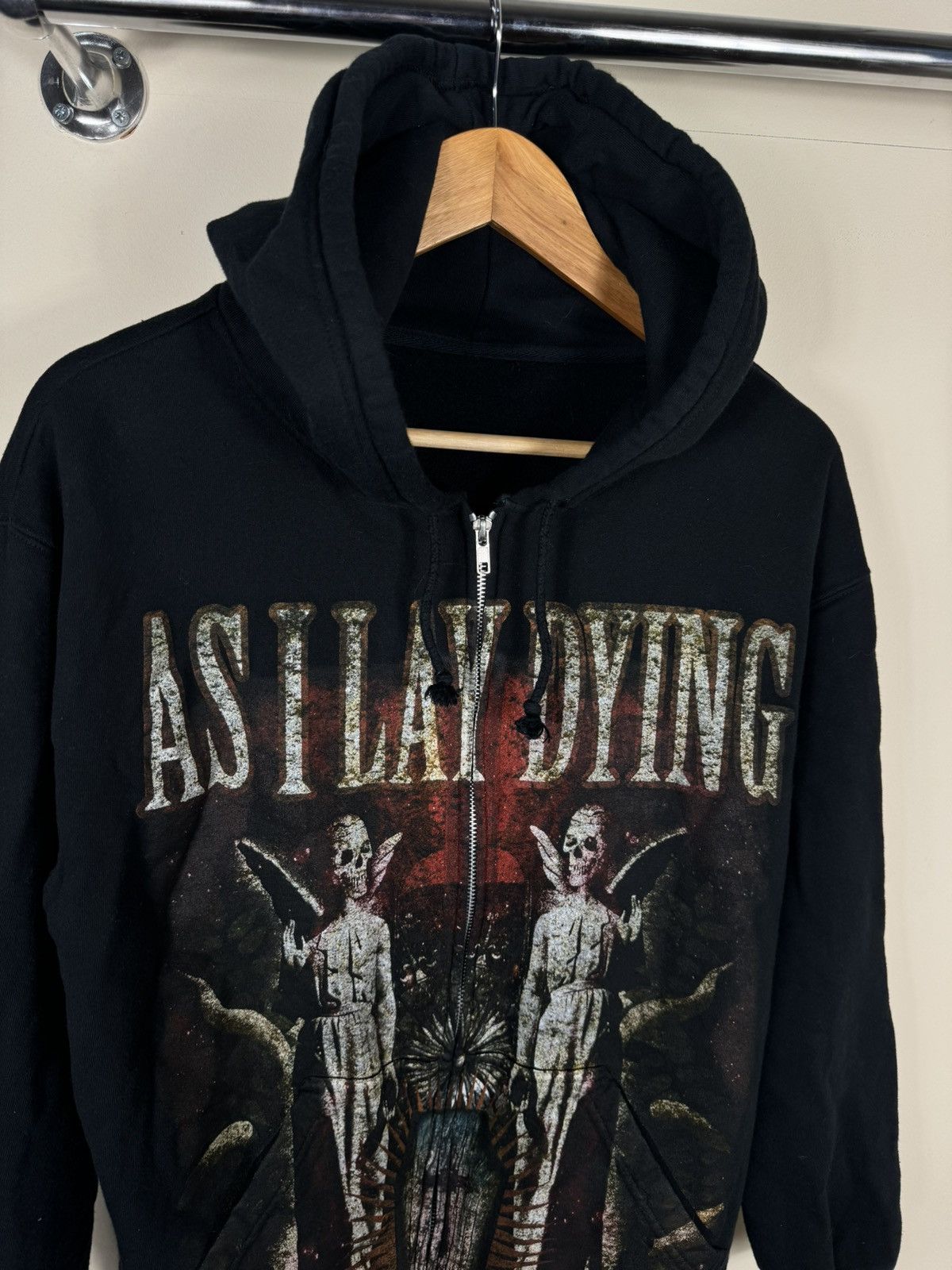 Metallica × Vintage As I Lay Dying Zip Track Hoodie Full Print Metallic Size US M / EU 48-50 / 2 - 2 Thumbnail