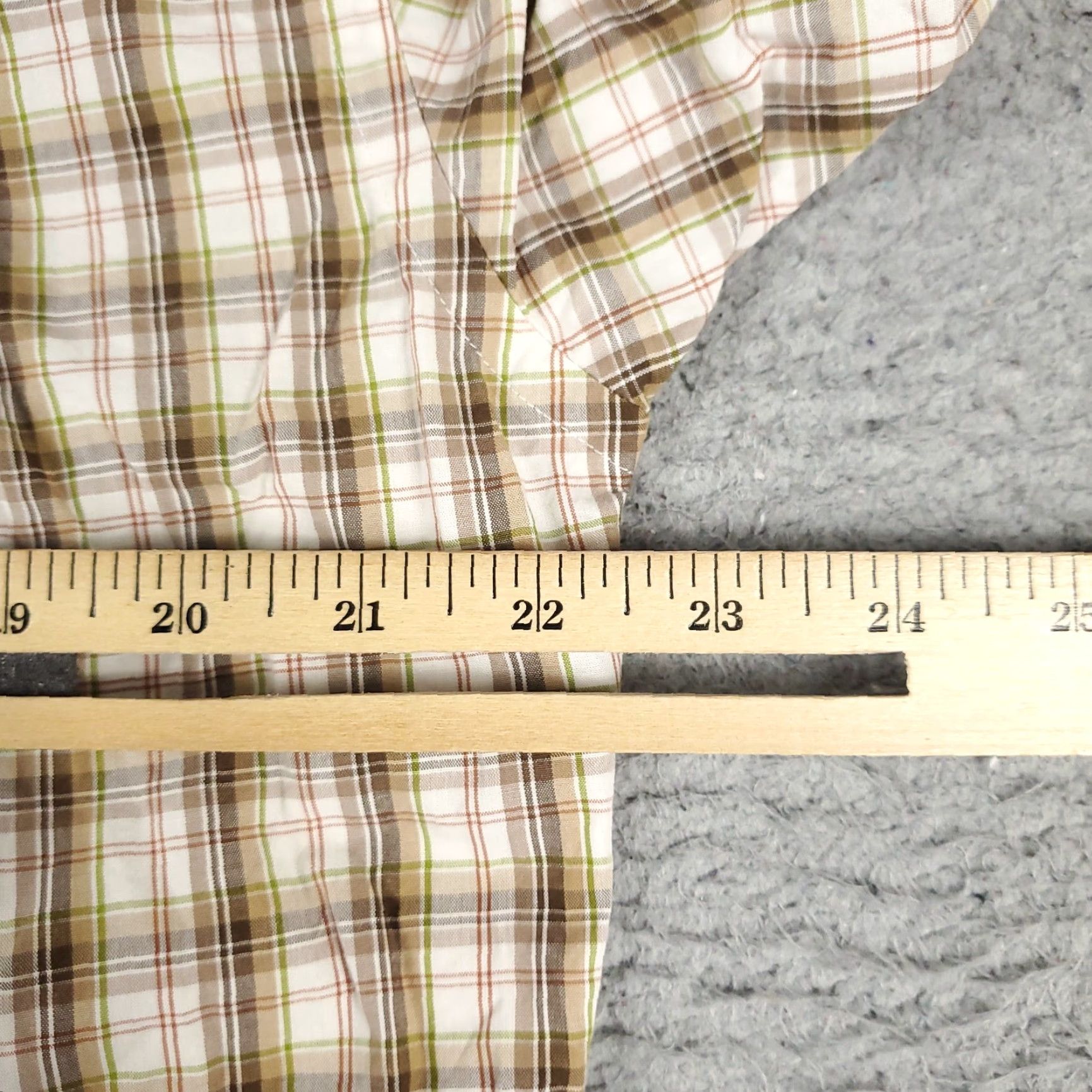 Tommy Hilfiger Tommy Hilfiger Shirt Mens Medium Beige Plaid Casual Button Up Long Sleeve Size US M / EU 48-50 / 2 - 5 Thumbnail