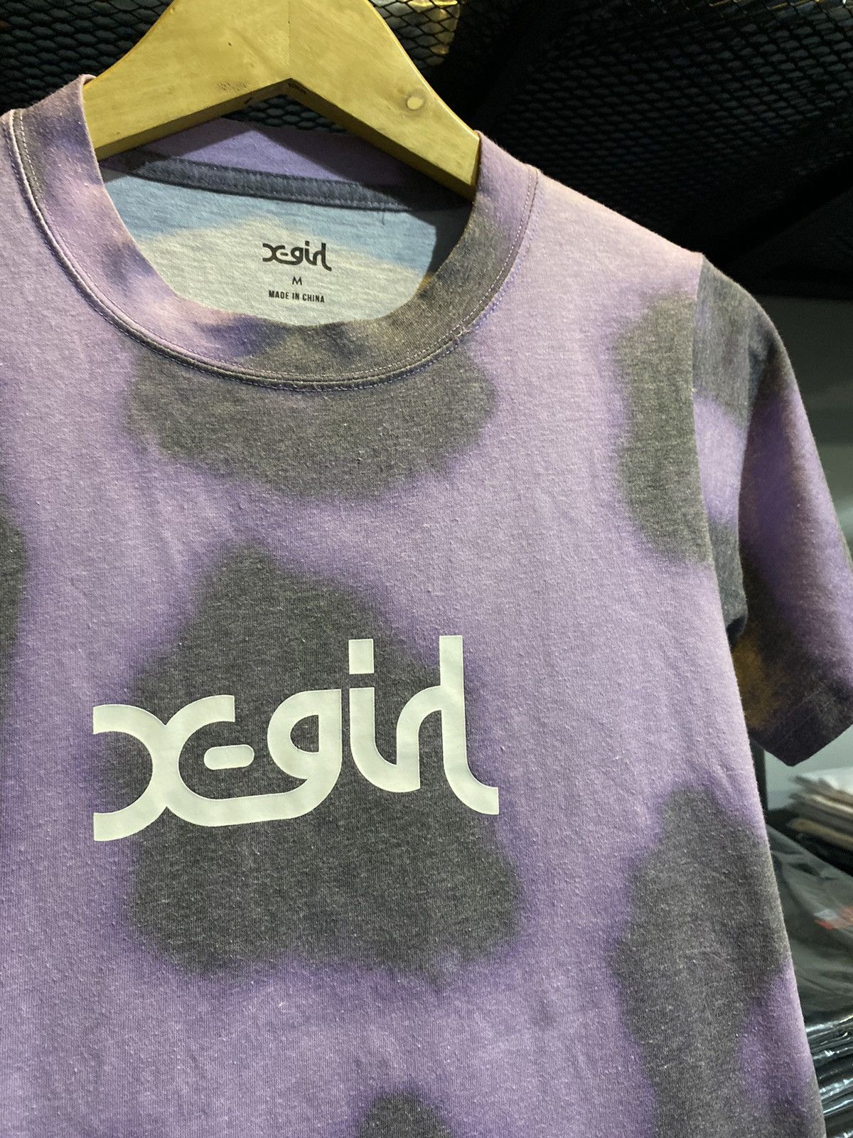 Japanese Brand X-girl Purple Dyed Logo Print Japanese Brand Tshirt Size M / US 6-8 / IT 42-44 - 3 Thumbnail