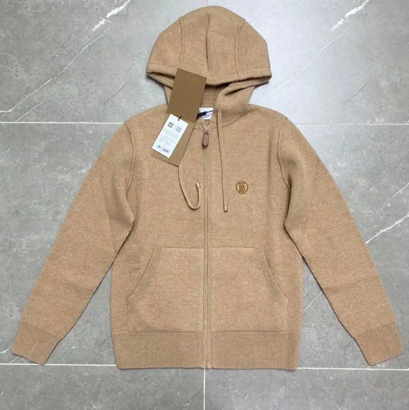 Burberry Burberry Khaki Cashmere Hoodie for Men Size US S / EU 44-46 / 1 - 1 Thumbnail