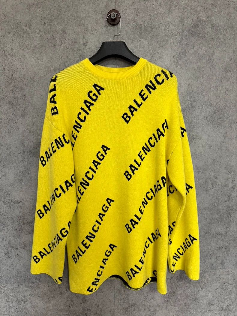 Balenciaga Balenciaga Logo Print Crewneck Sweater - dmc Size US S / EU 44-46 / 1 - 1 Thumbnail