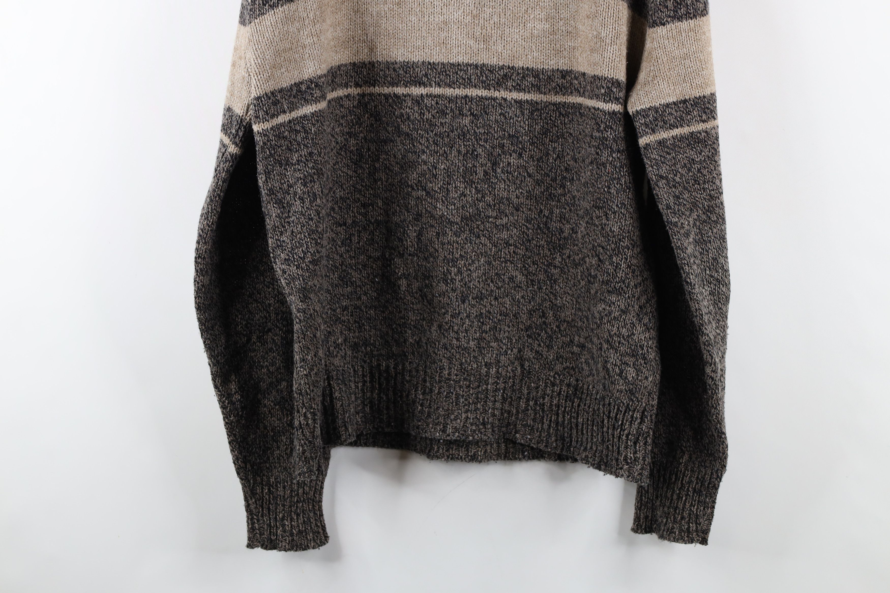 Vintage Vintage 90s Streetwear Wool Blend Knit Henley Sweater USA Size US XL / EU 56 / 4 - 11 Thumbnail