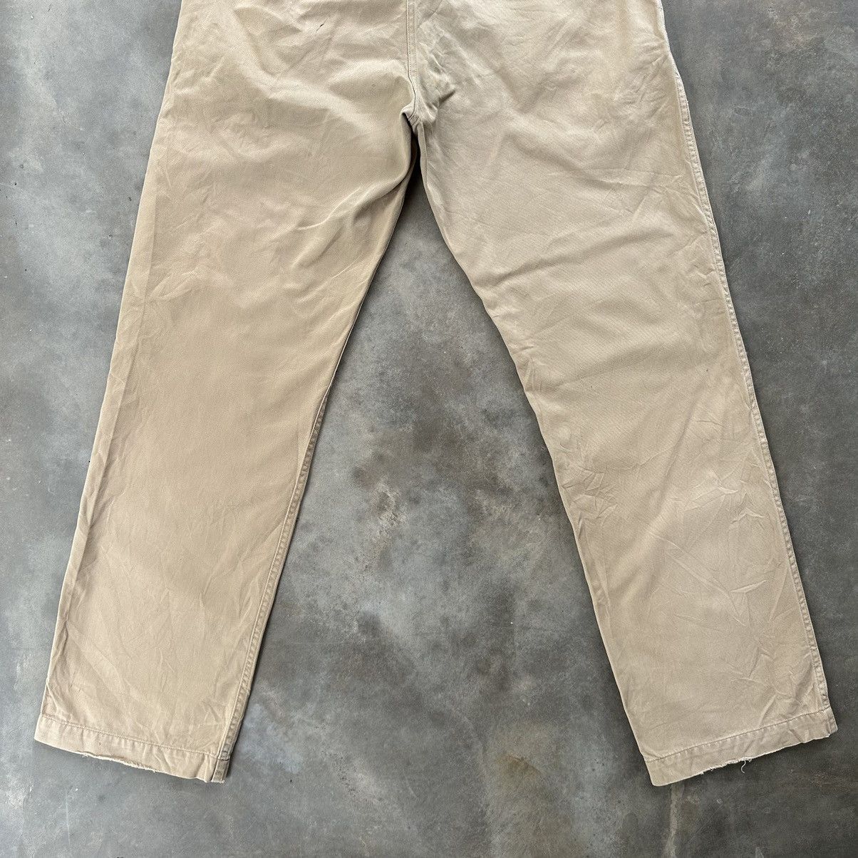 Japanese Brand Vintage Uniqlo Japan Light Khaki Trousers Pants Size US 35 - 11 Thumbnail