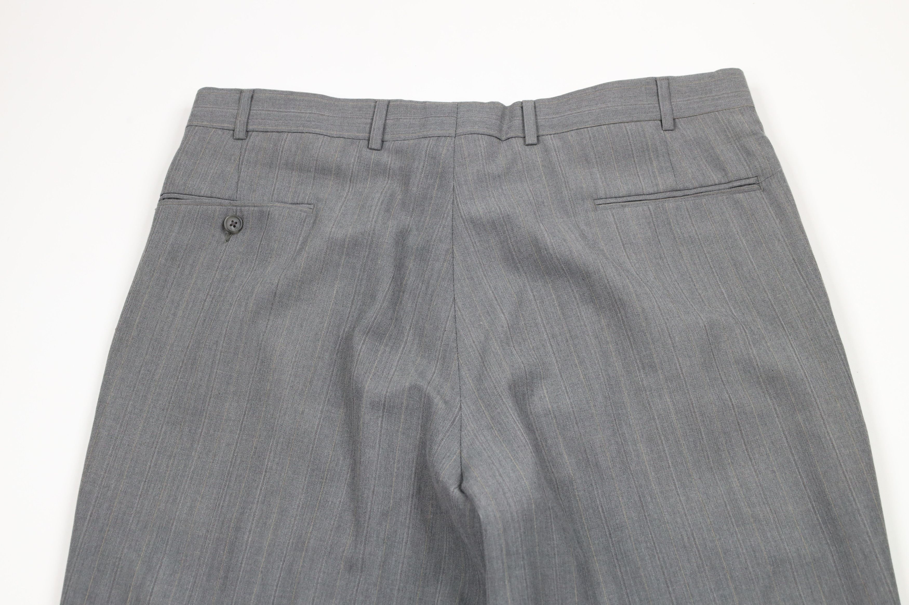 Vintage Vintage 90s Streetwear Pinstriped Wide Leg Chino Pants Size US 38 / EU 54 - 10 Thumbnail