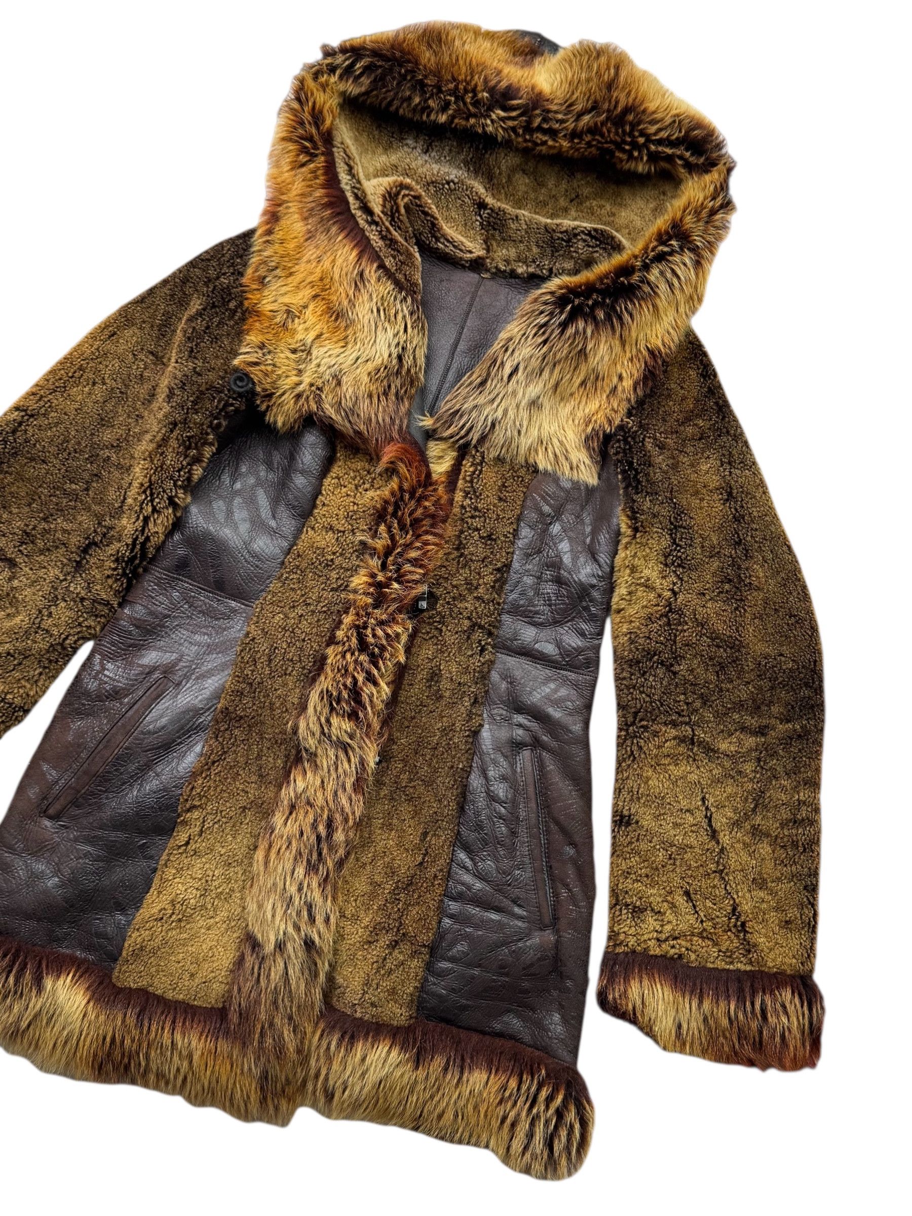 Vintage Real Sheepskin Coat From The 90's(V42) Size S / US 4 / IT 40 - 3 Thumbnail